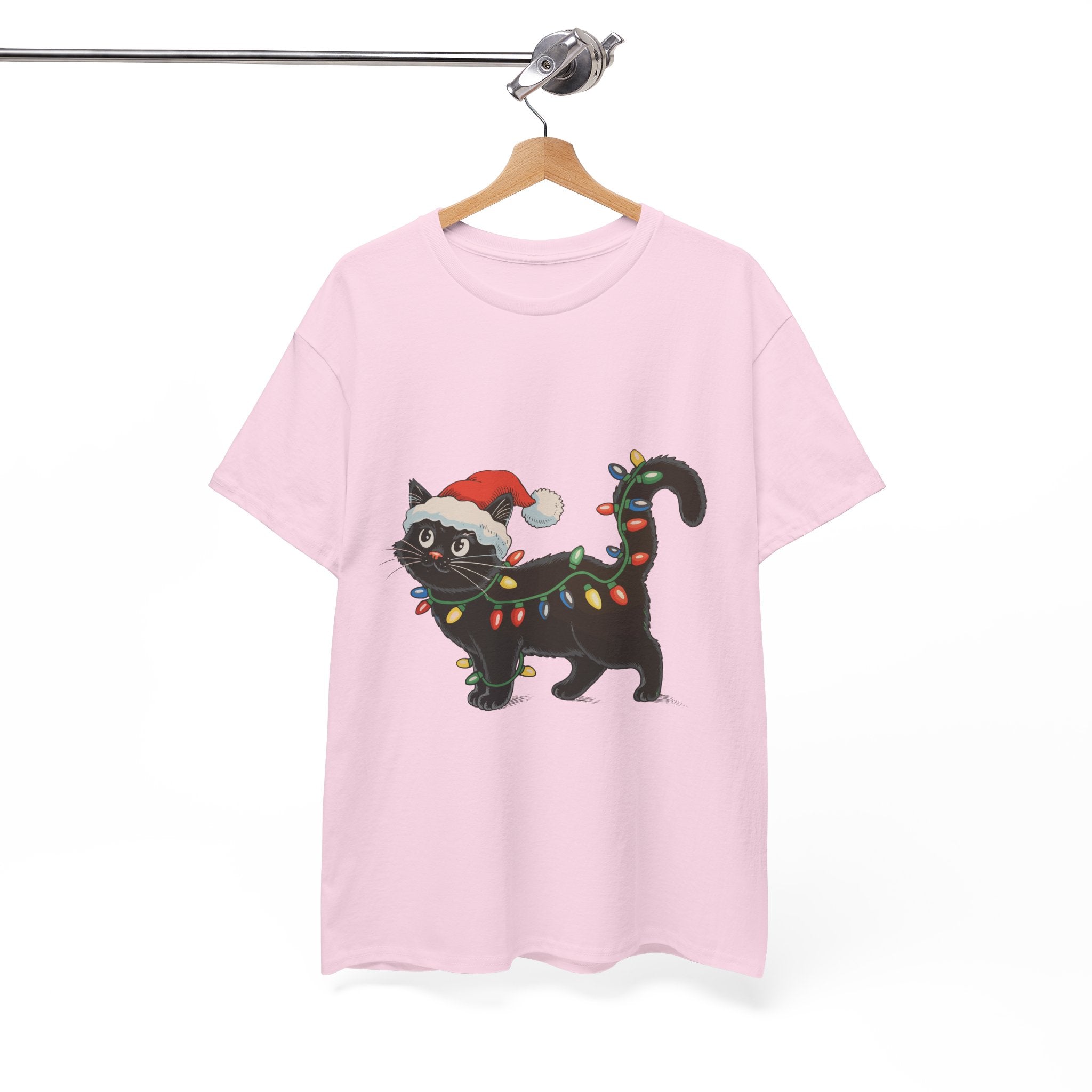 Festive Cat Christmas T-Shirt Printify