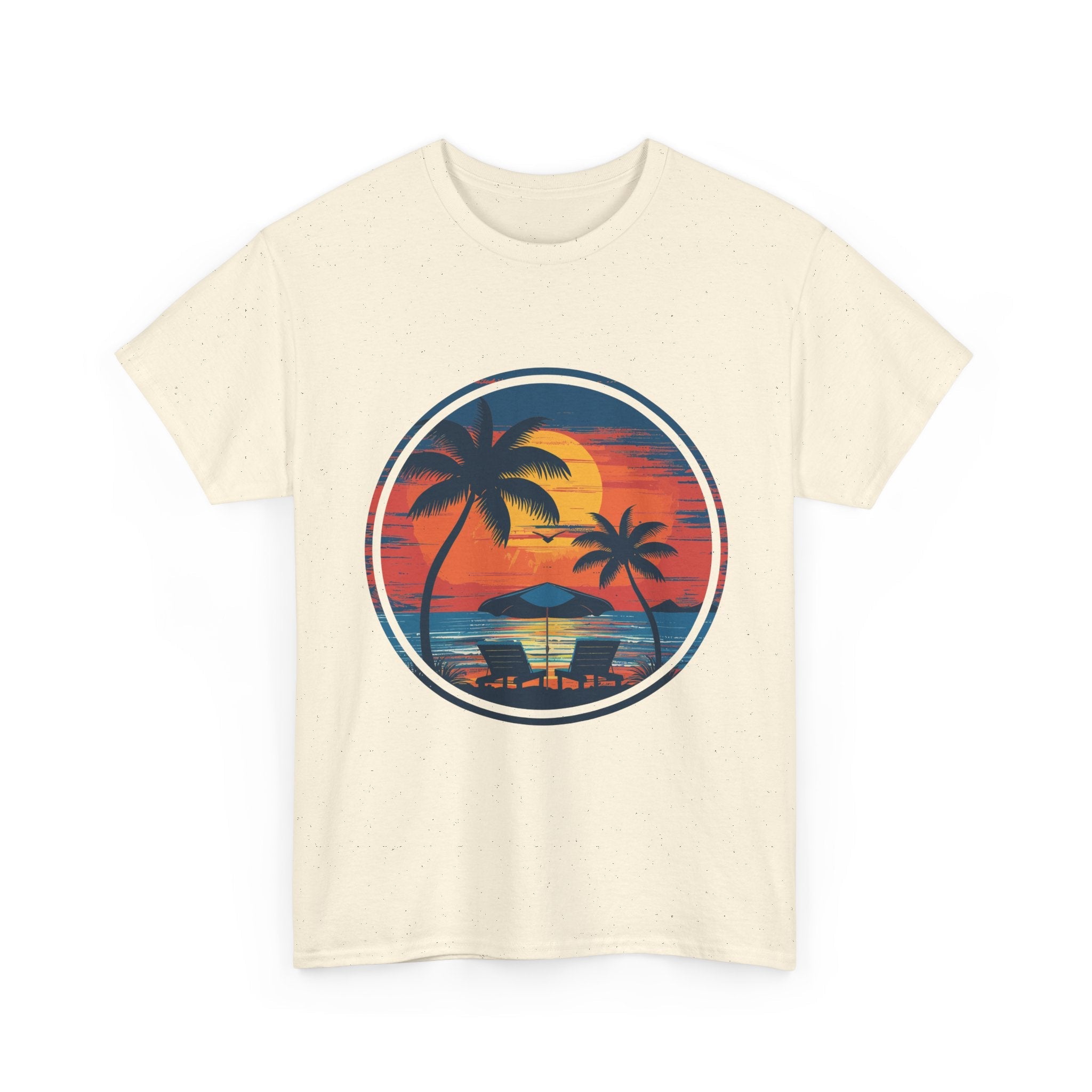 Tropical Sunset Graphic T- Shirt Printify