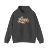 Vintage Love Retro Rainbow Hoodie Printify
