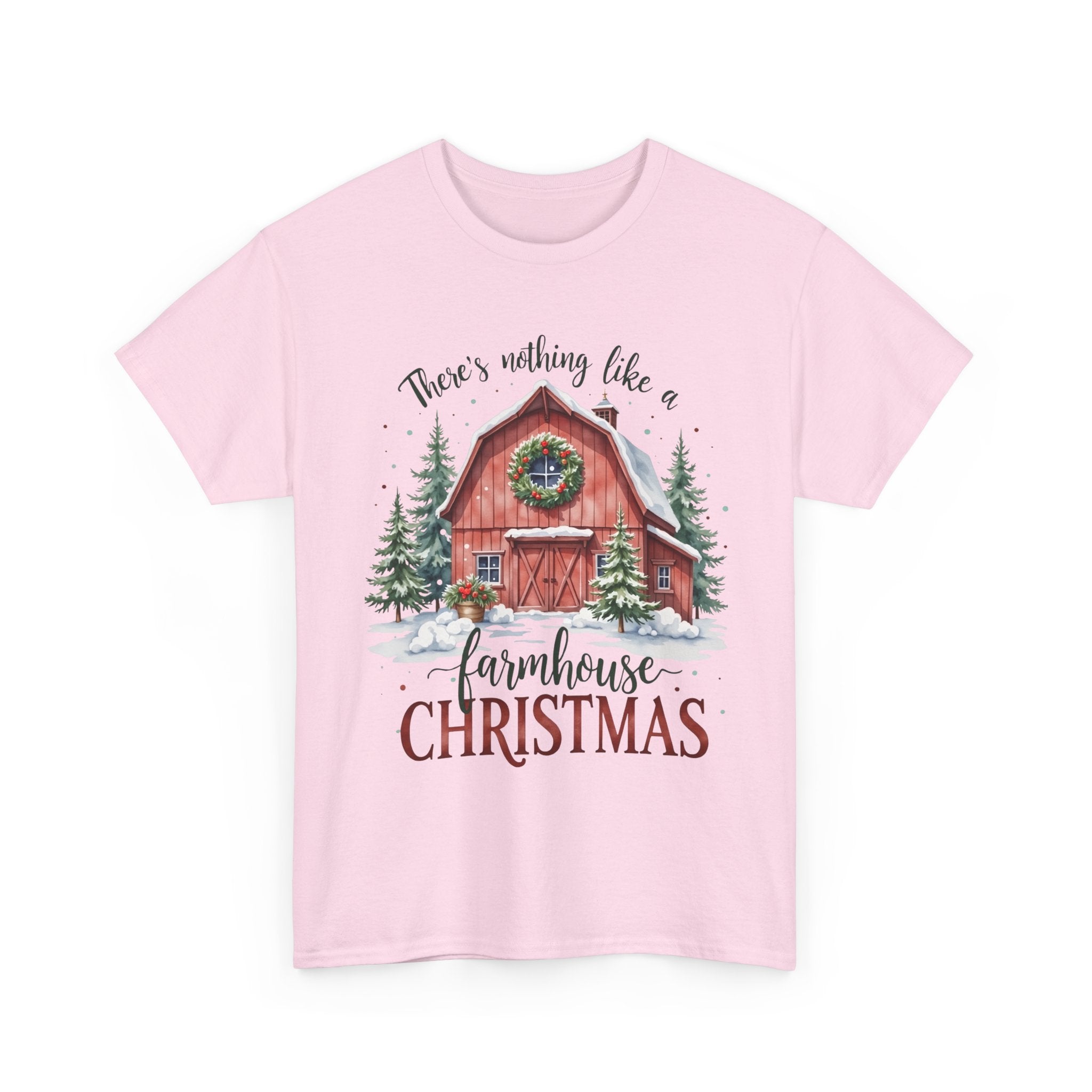 Farmhouse Christmas Graphic T- Shirt Printify