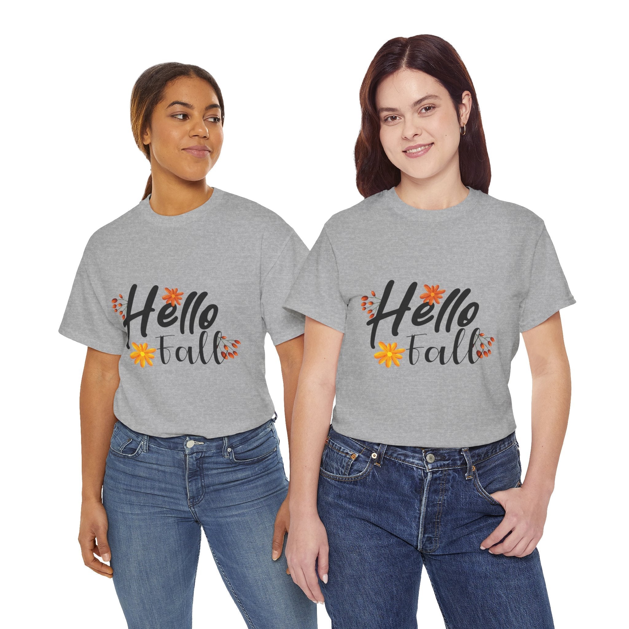 Hello Fall Graphic T-Shirt Printify