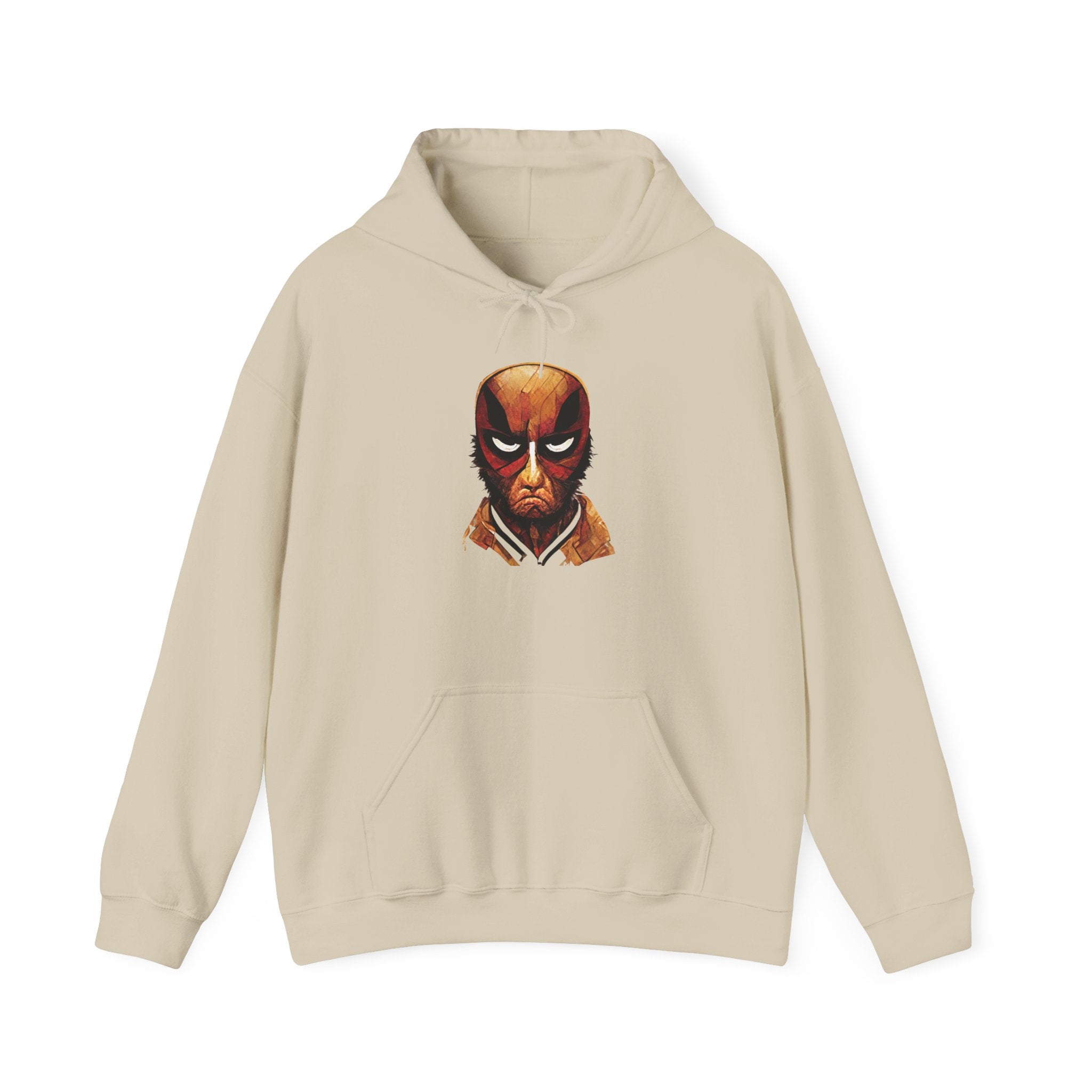 Angry Superhero Mask Graphic Hoodie