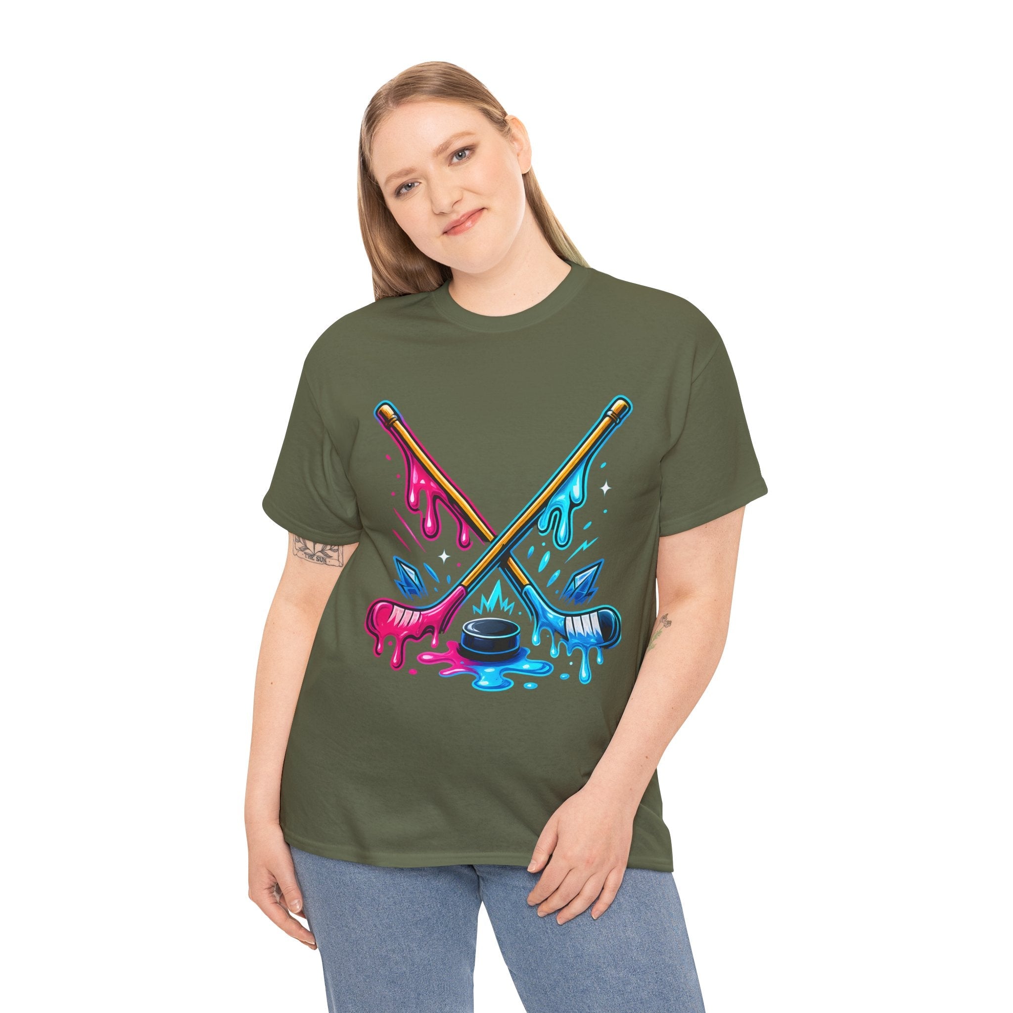 Drip Ice- hockey Unisex T-Shirt Printify