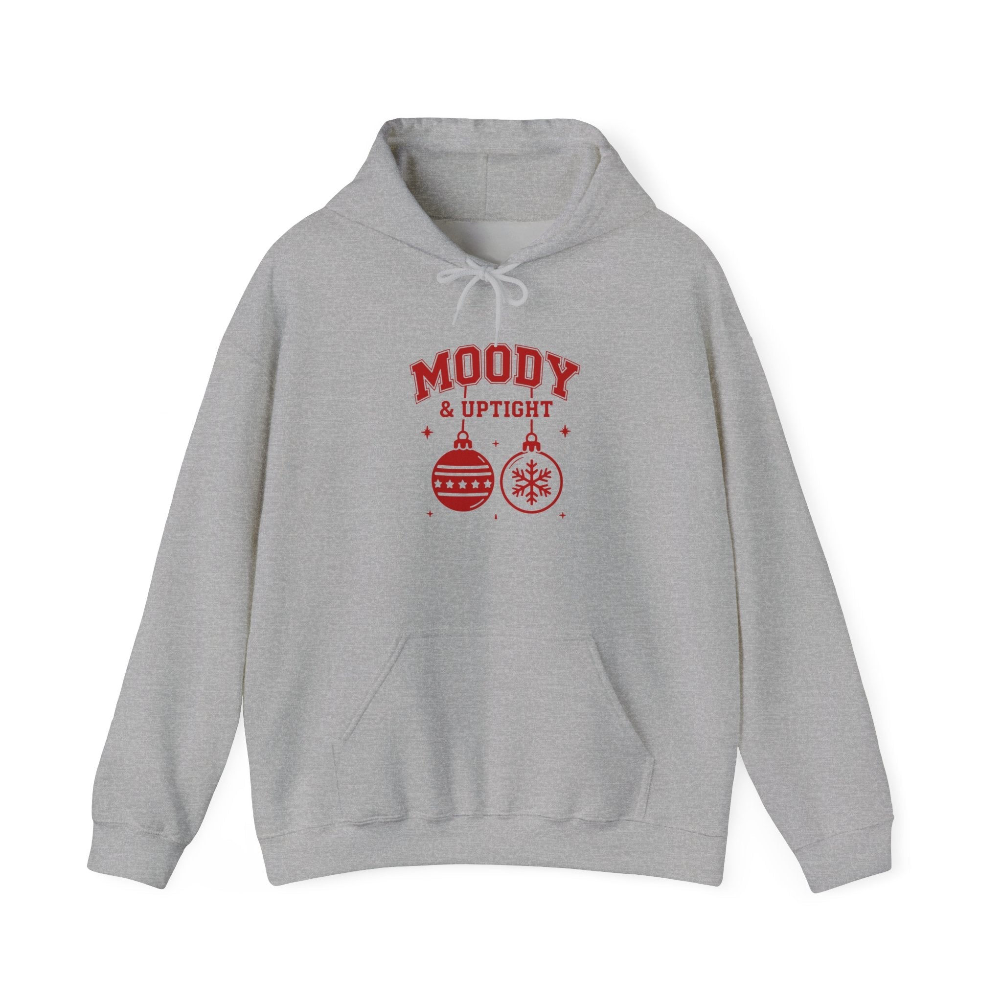 Moody & Uptight Christmas Hoodie Printify