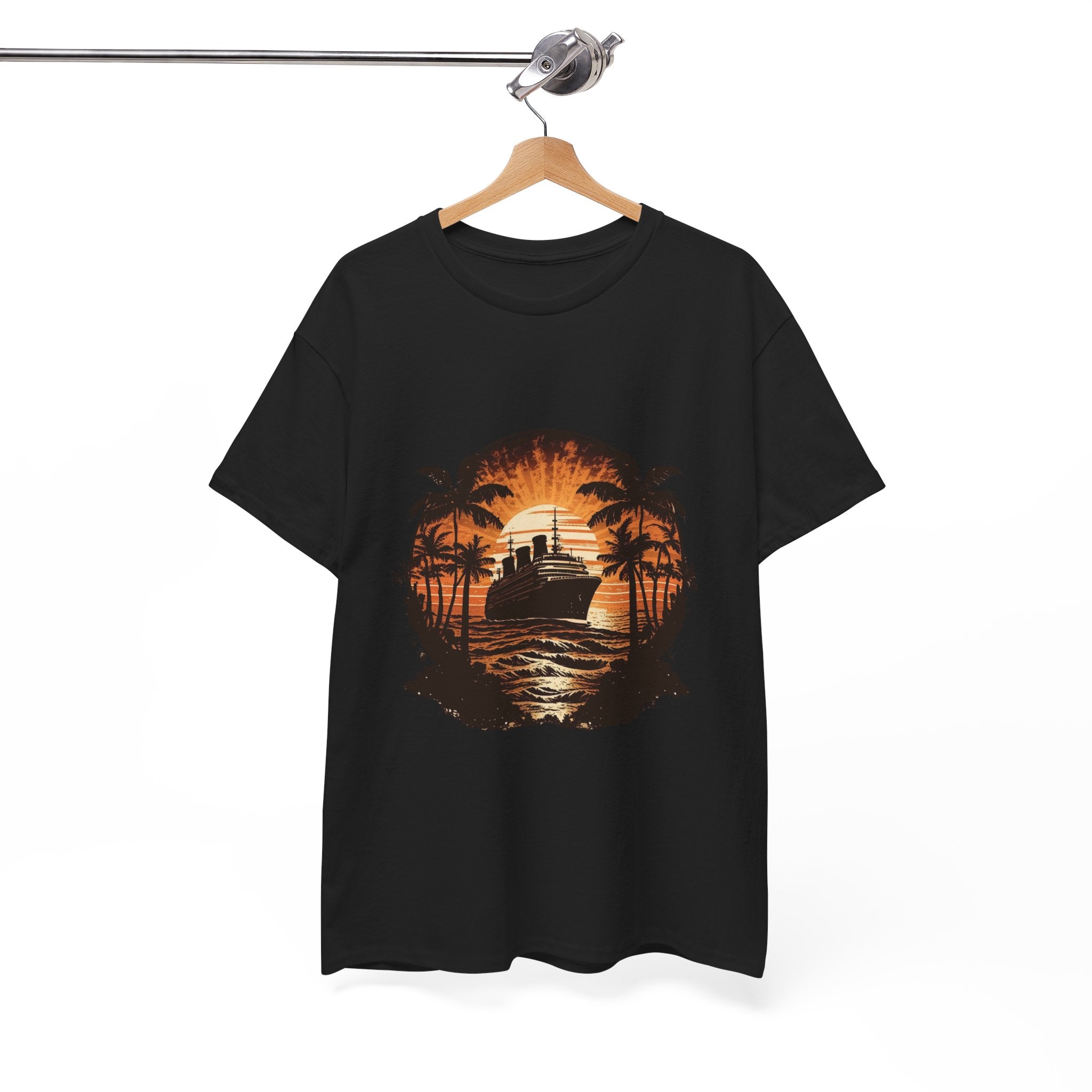 Retro Cruise Ship Graphic T-Shirt Printify