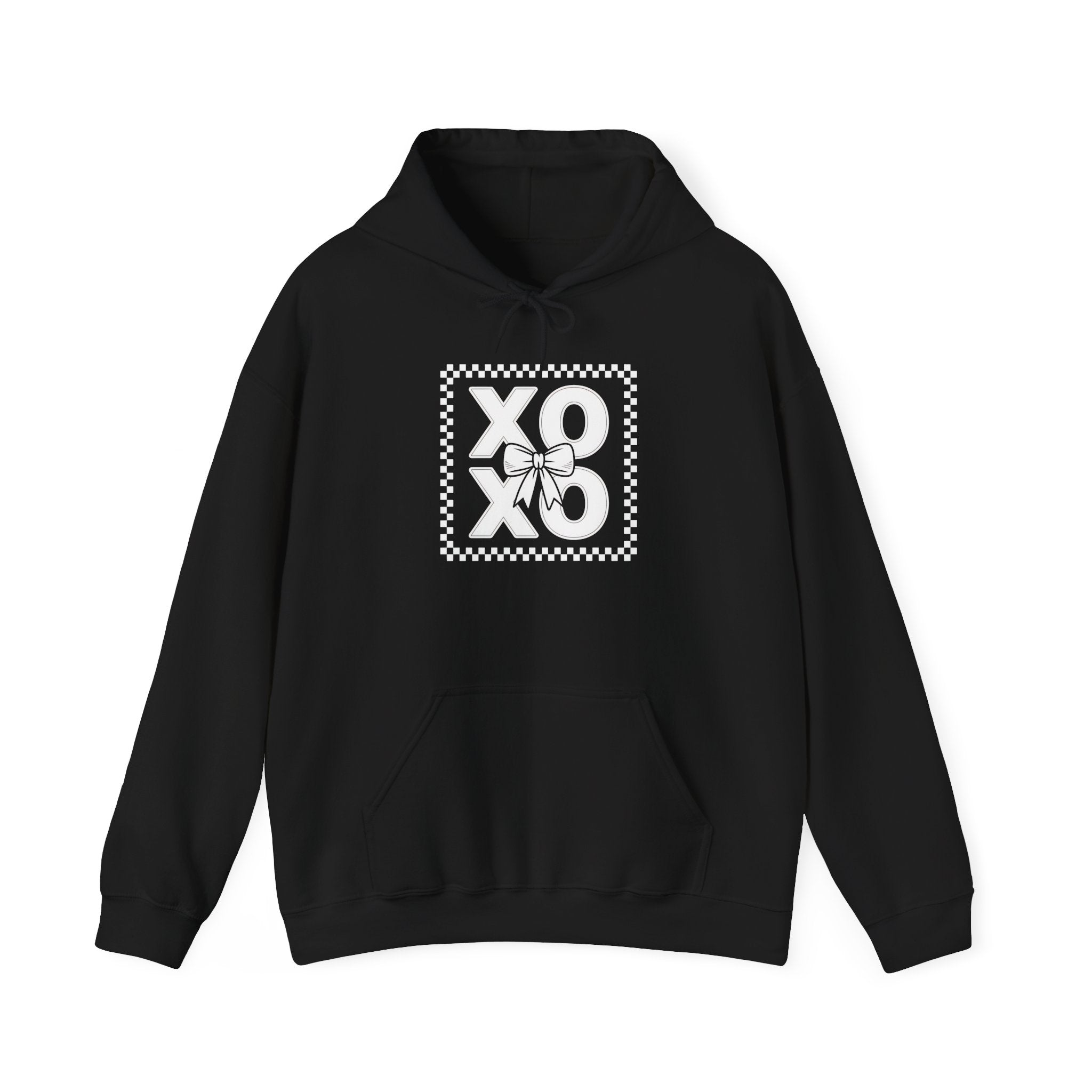 XOXO Checkerboard Hoodie Printify