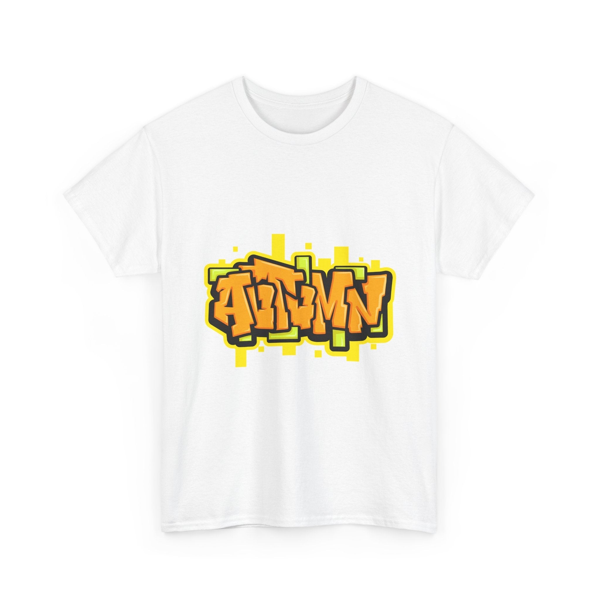 Bold Autumn Graffiti Graphic T-Shirt Printify