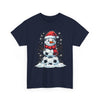 Christmas Snowman Soccer T-Shirt Printify