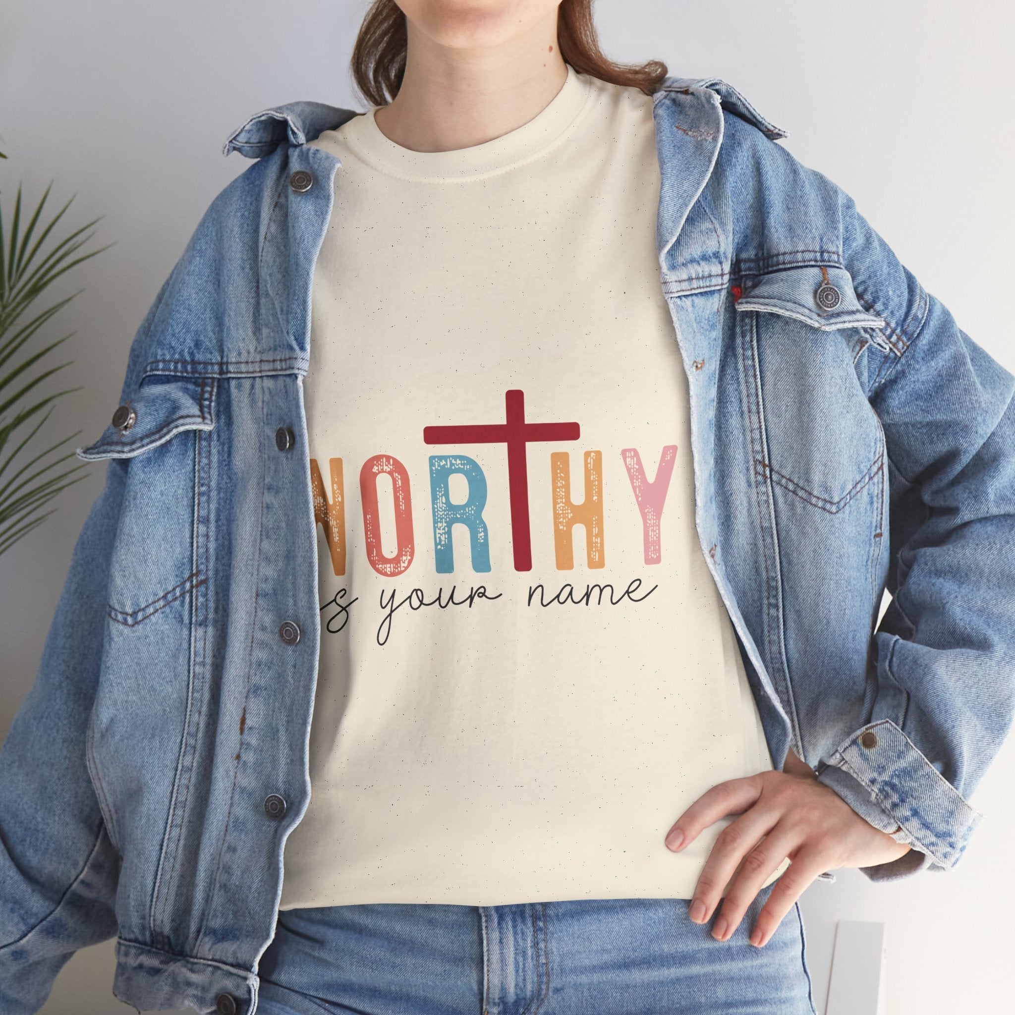 Worthy Christian Graphic T-Shirt Printify