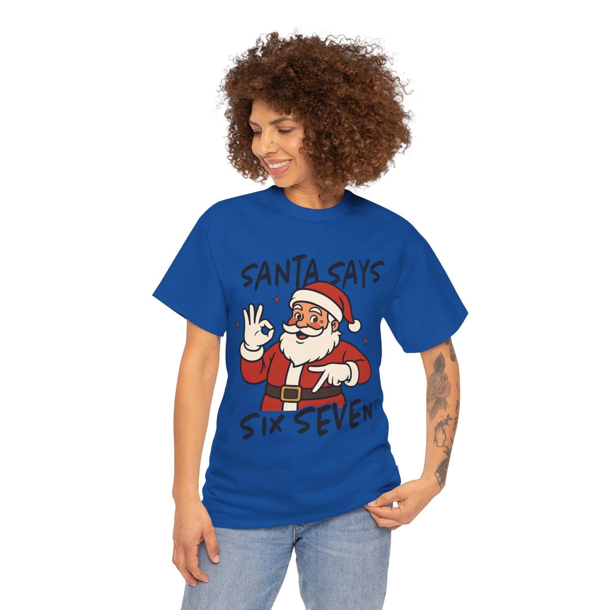 Santa Says Six Seven Unisex T- Shirt Printify