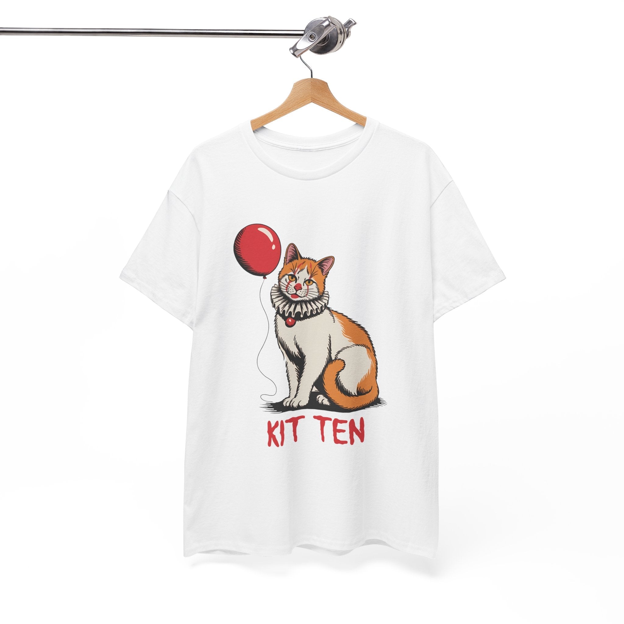 Cute Cat Balloon Graphic T-Shirt Printify