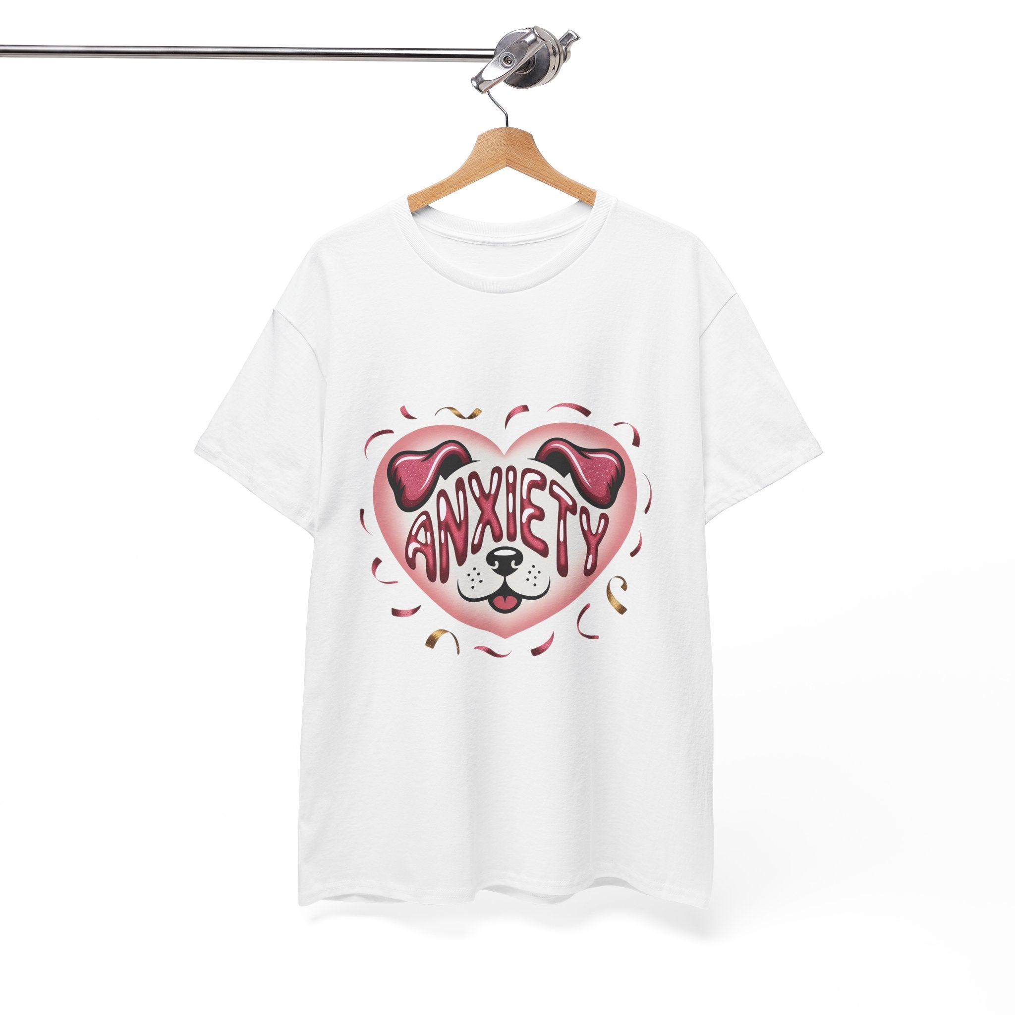 Anxiety Heart Unisex Graphics T- Shirt Printify
