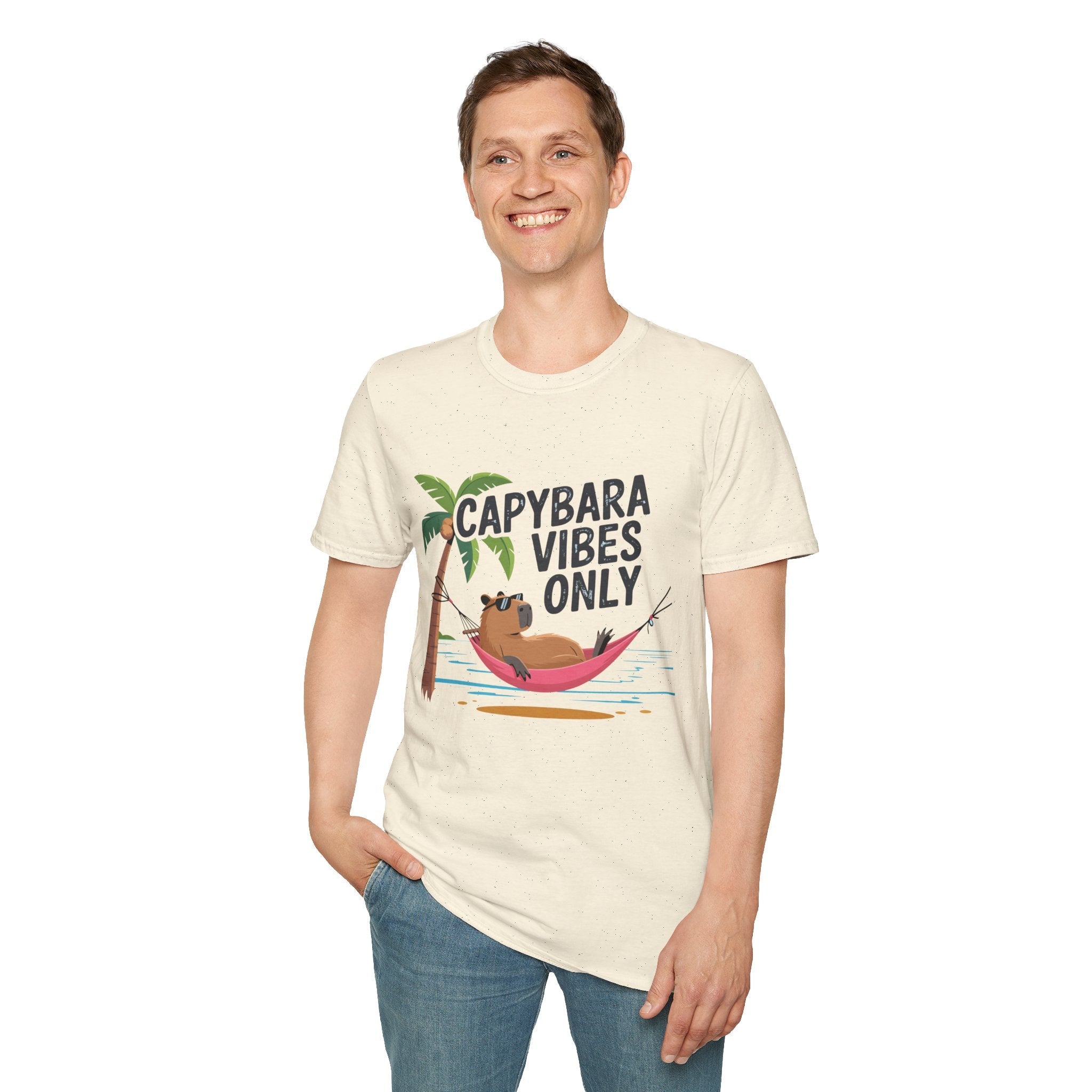 Capybara Vibes Only T-Shirt Printify