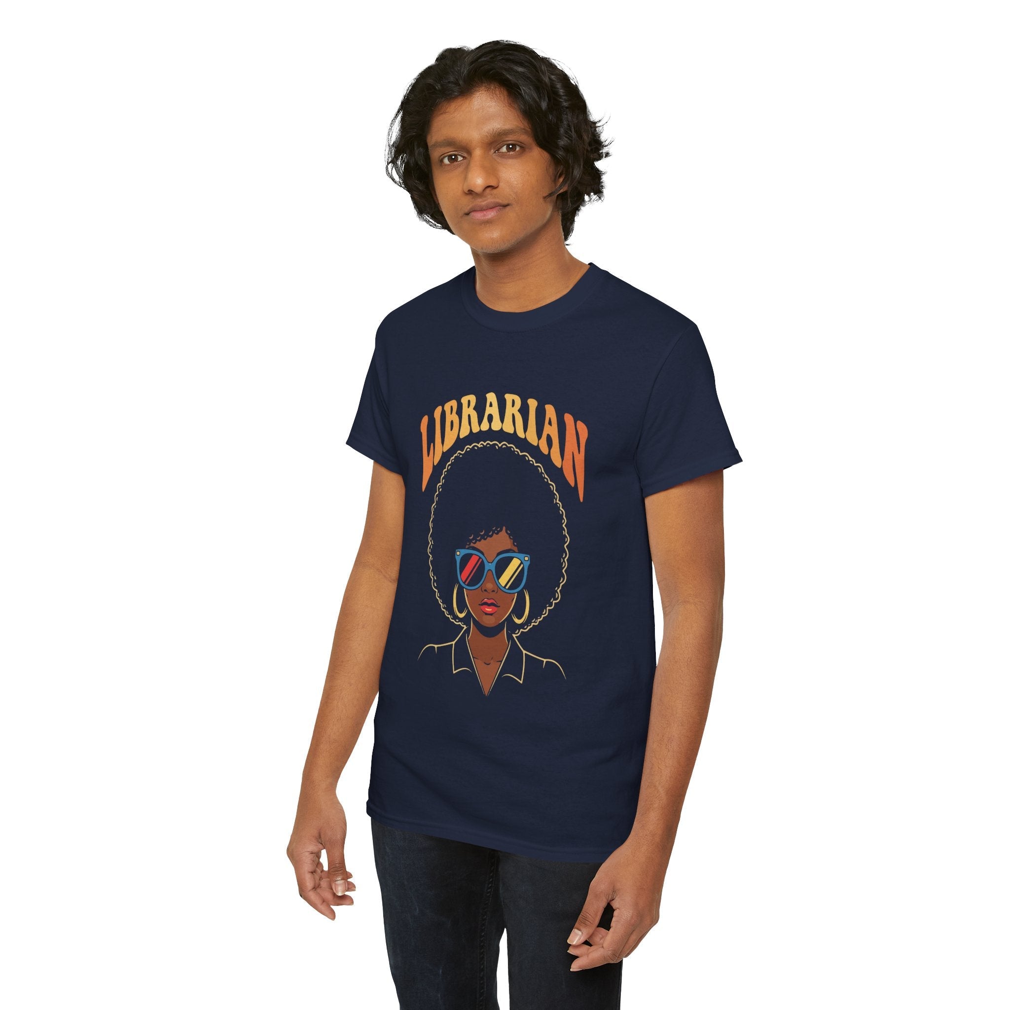 Cool Librarian Unisex Vintage T- Shirt Printify