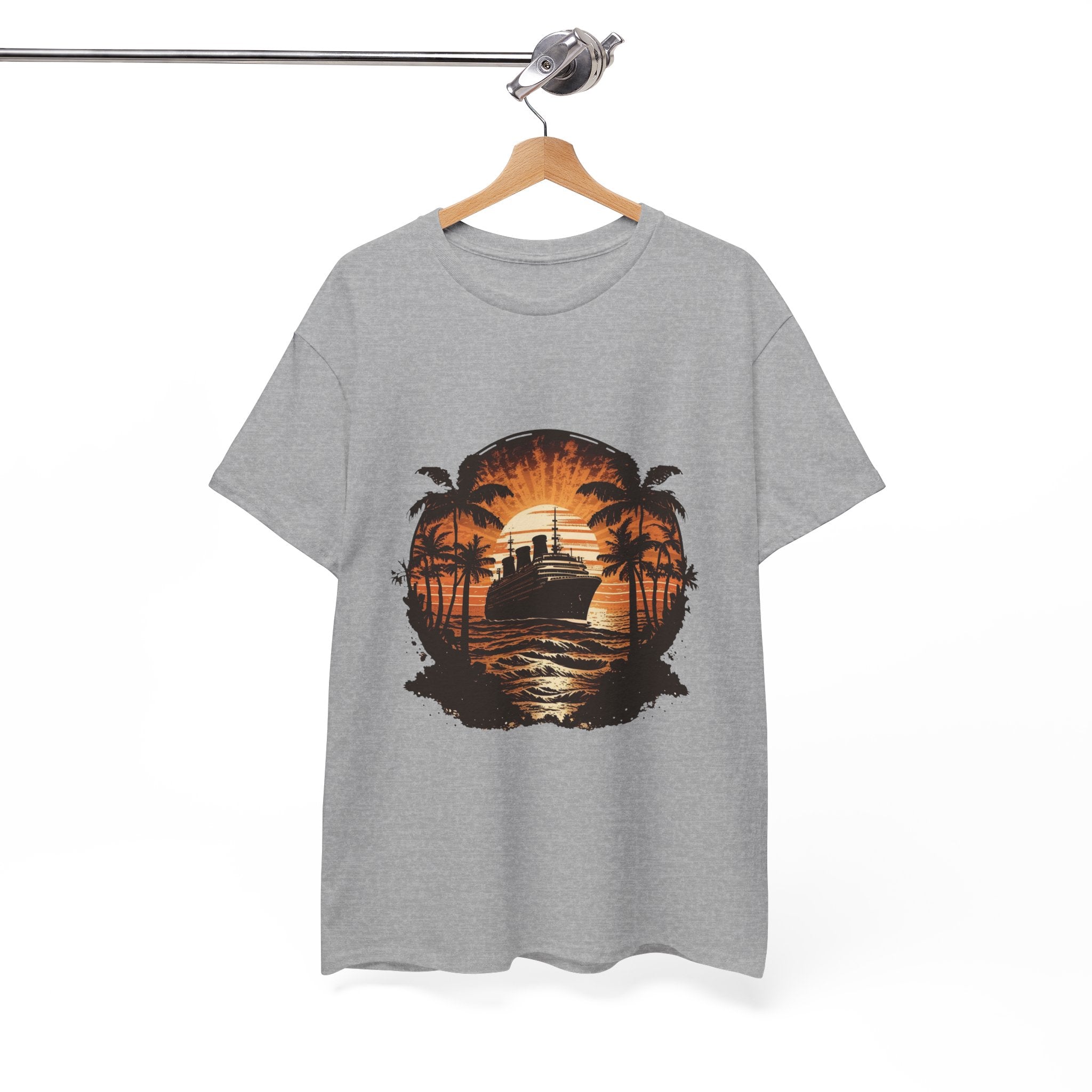 Retro Cruise Ship Graphic T-Shirt Printify