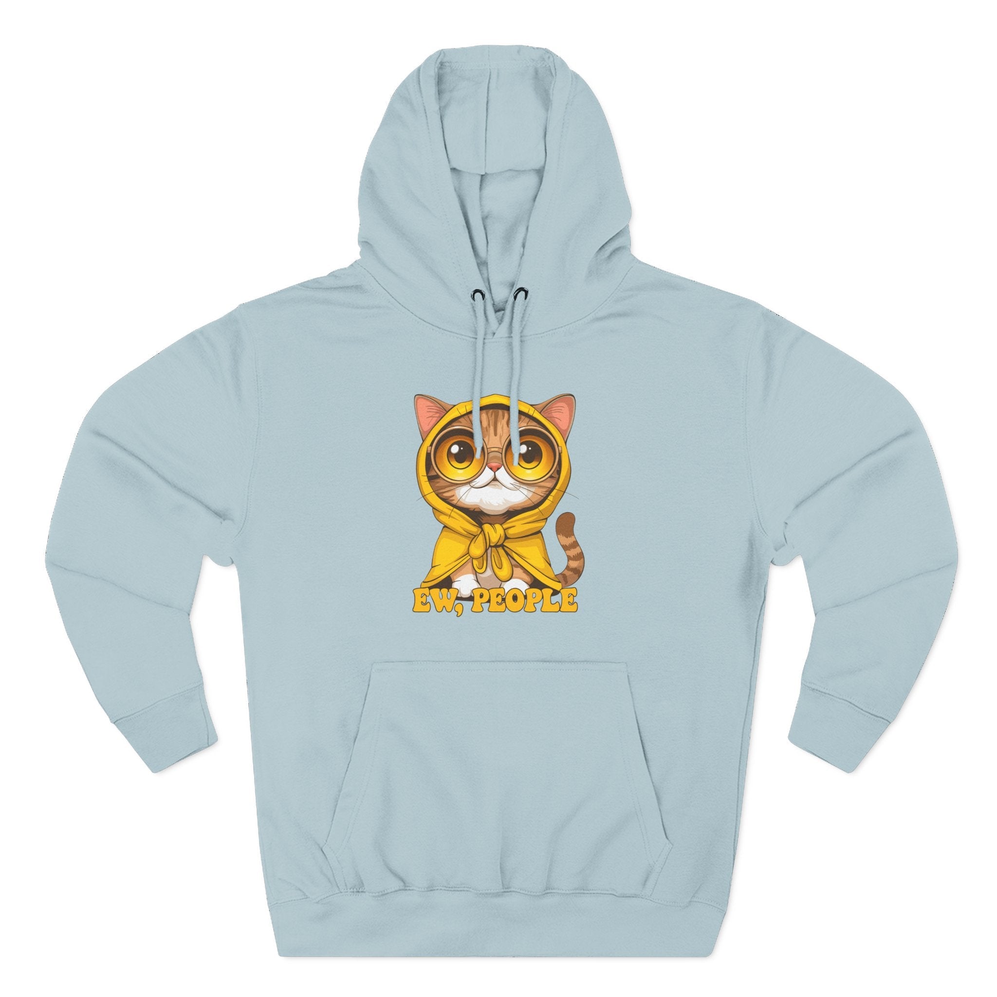Cat in Raincoat Hoodie Printify