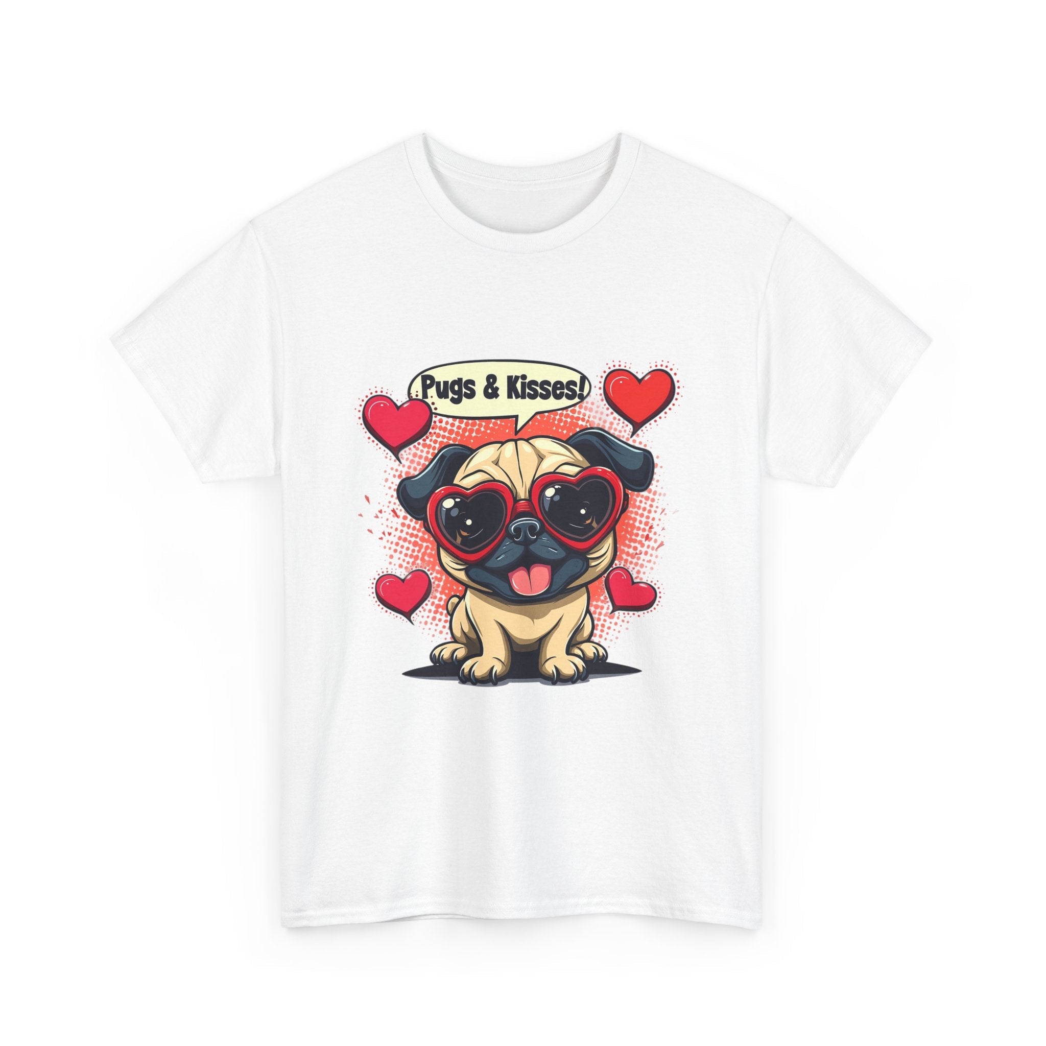 Pugs & Kisses Unisex Graphic T- Shirt Printify
