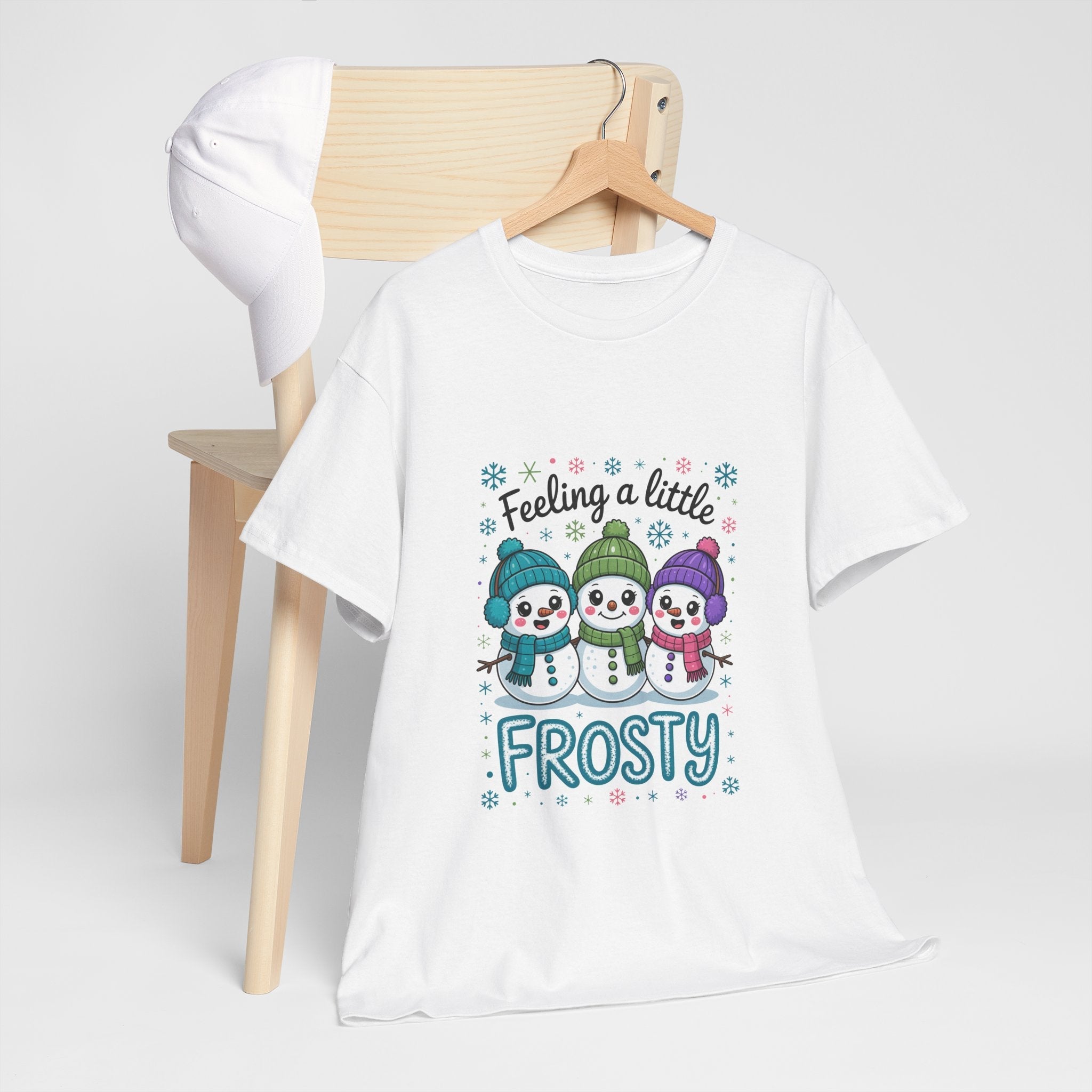 Frosty Friends Graphic Winter T- Shirt Printify