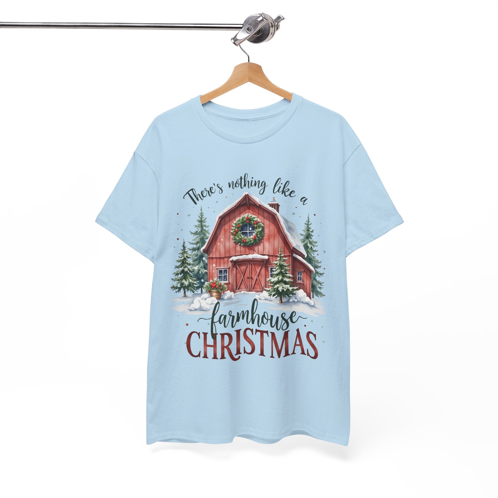 Farmhouse Christmas Graphic T- Shirt Printify