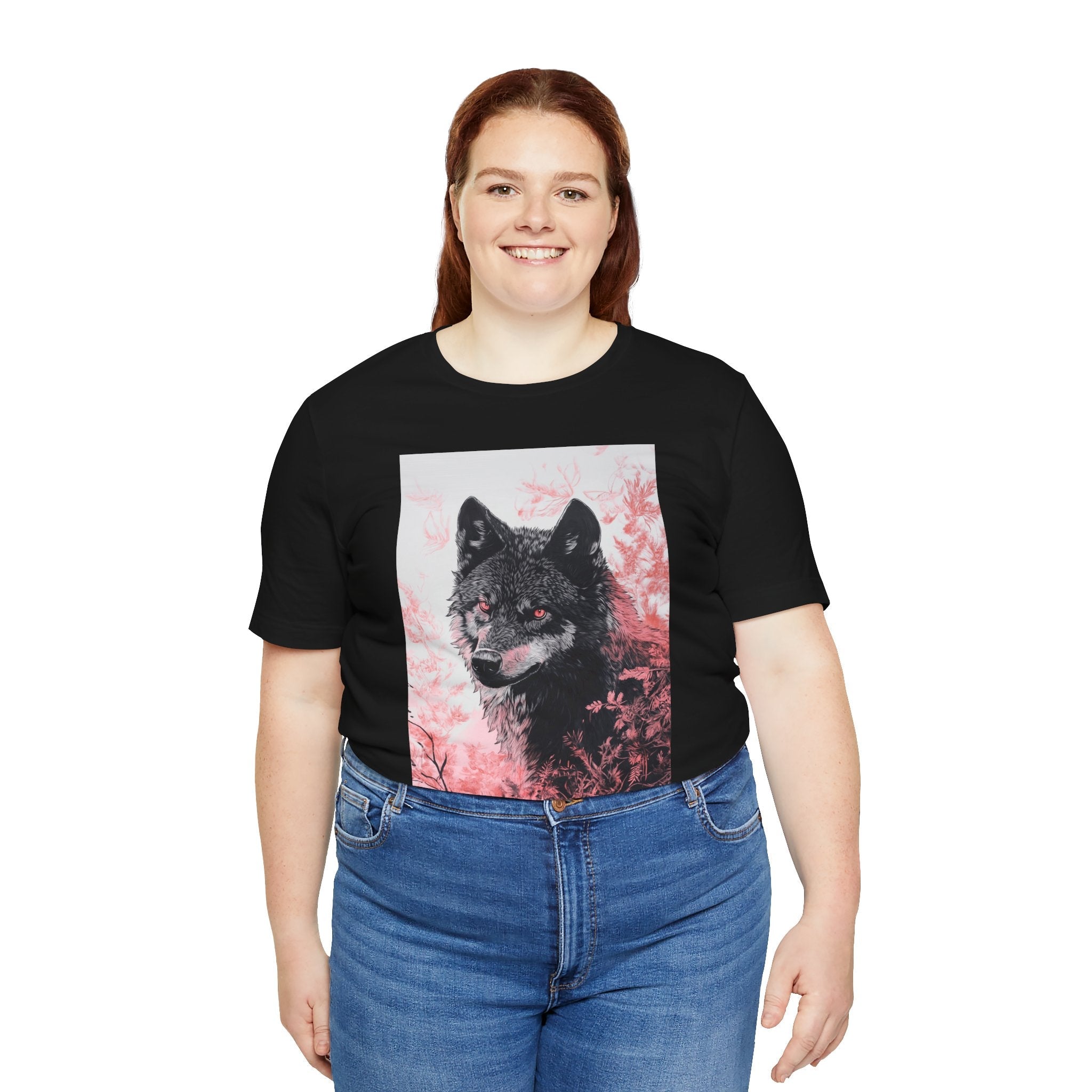 Artistic Wolf Graphic T- Shirt Printify