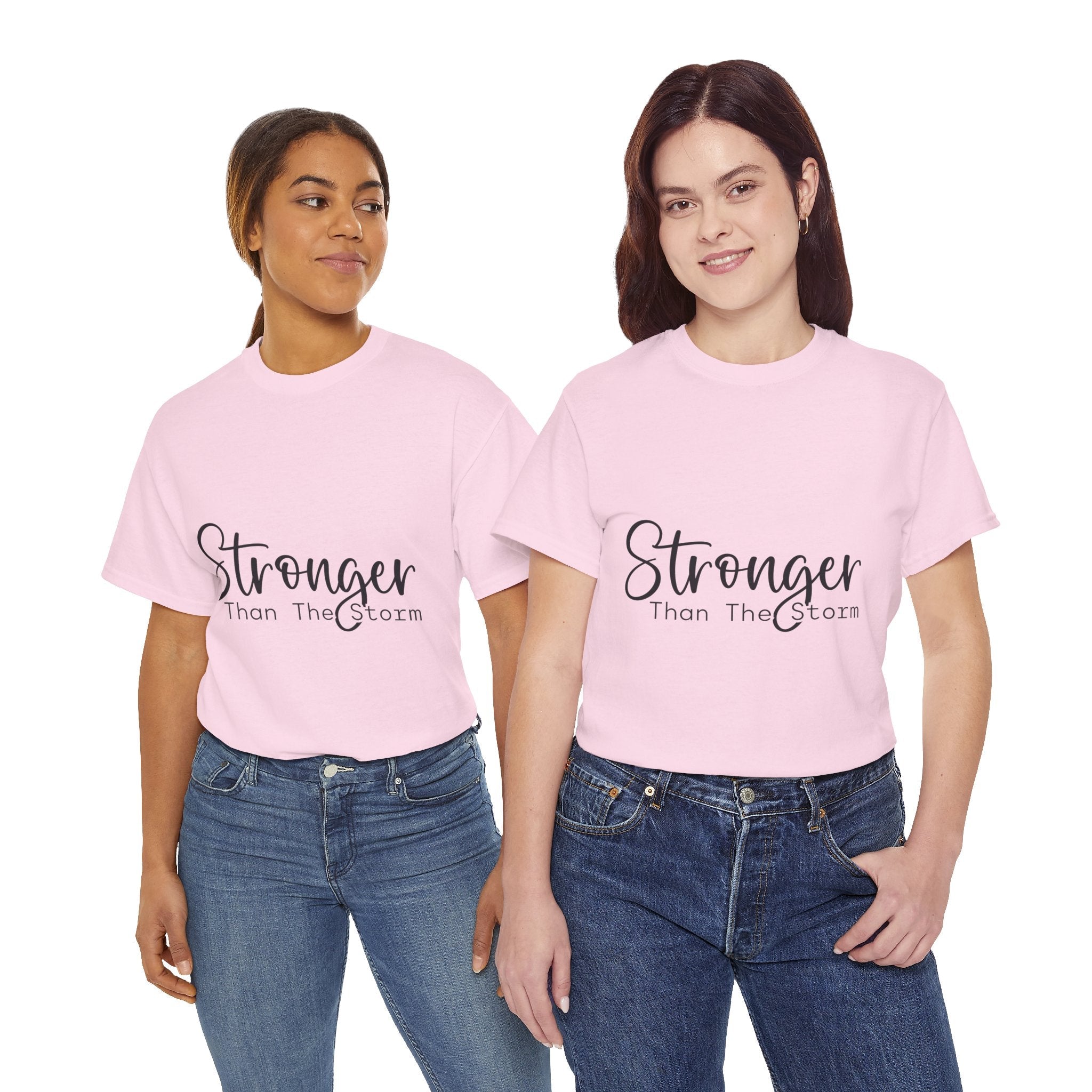 Stronger Than The Storm Inspirational T-Shirt Printify