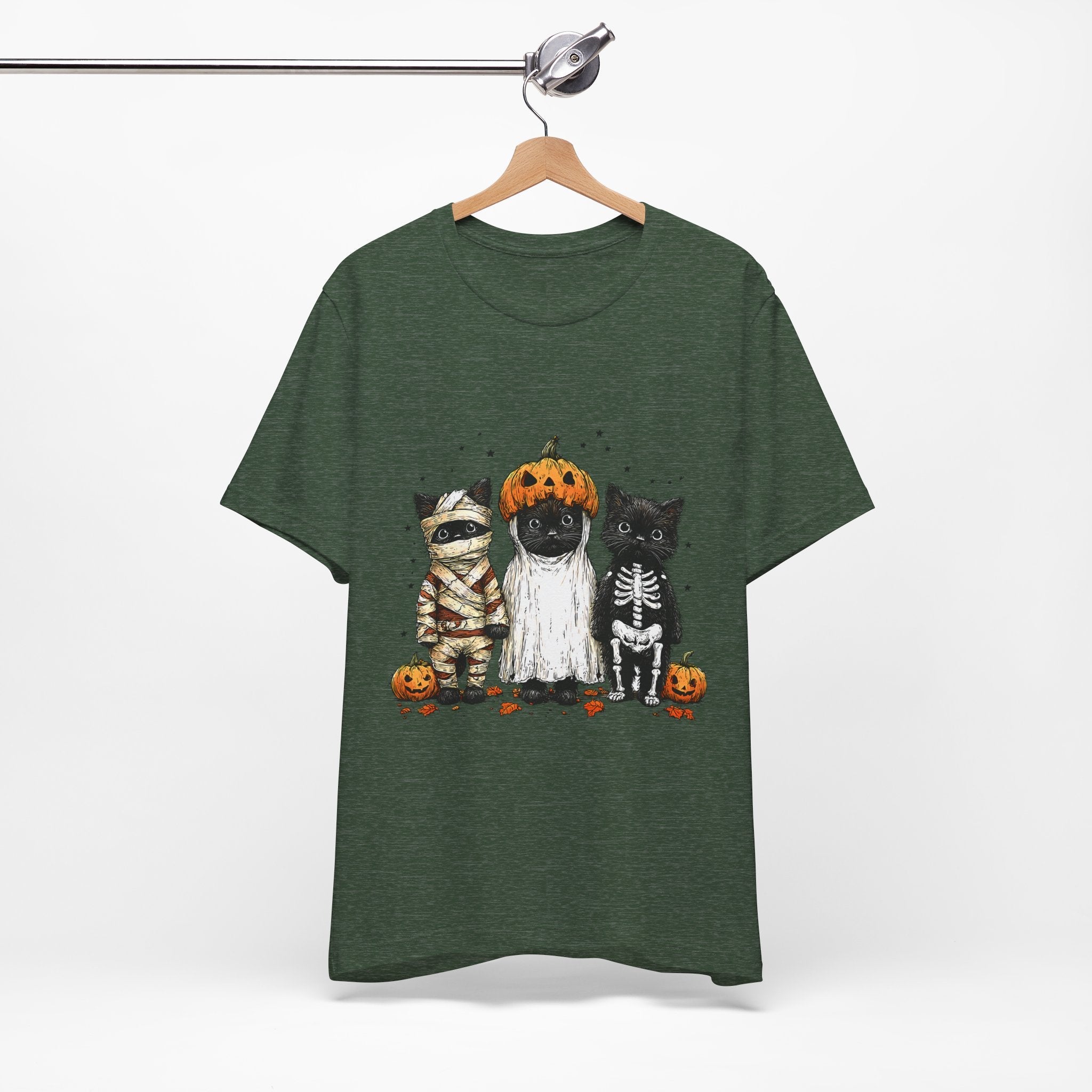 Halloween Spooky Cats Graphic T-Shirt Printify