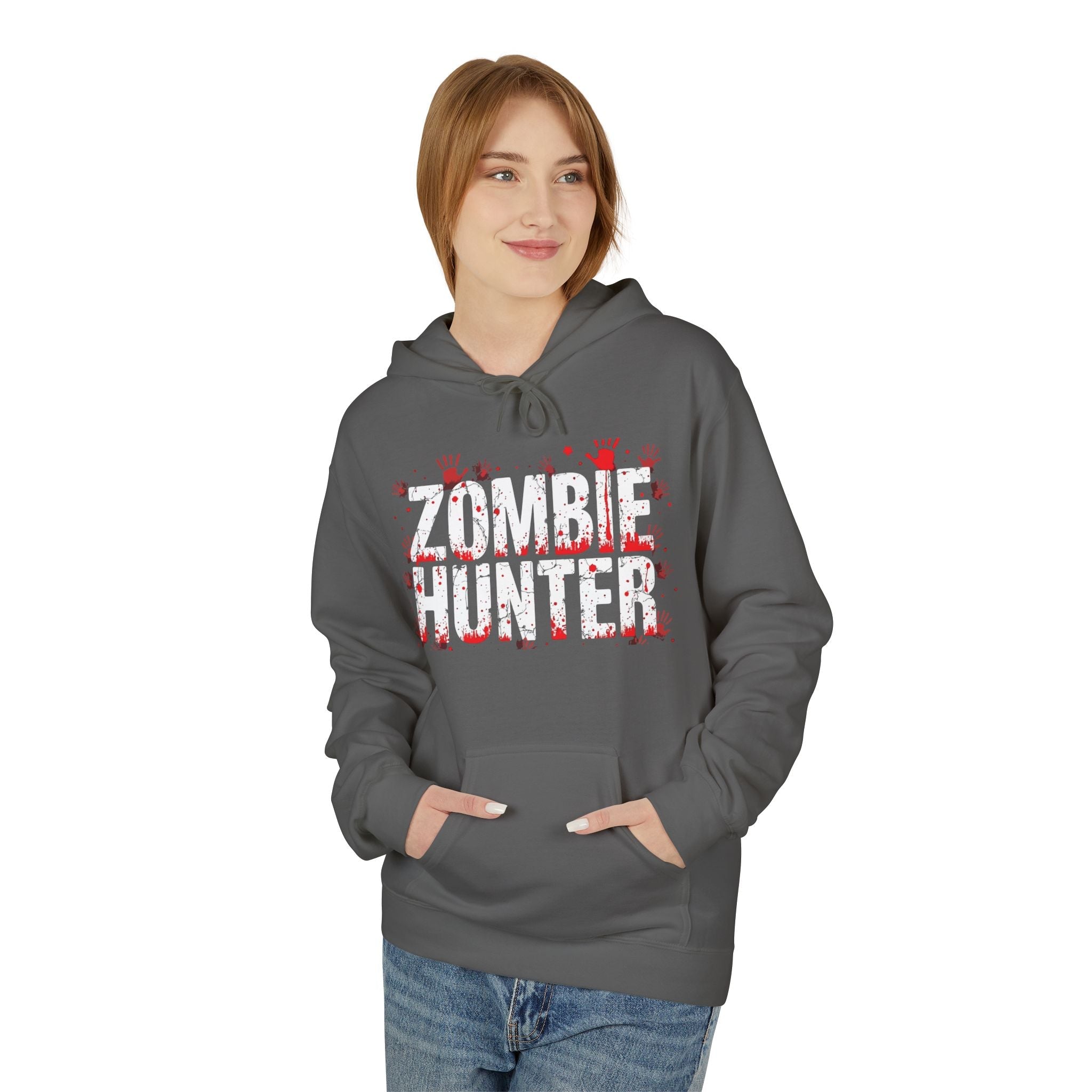 Zombie Hunter Graphic Hoodie Printify