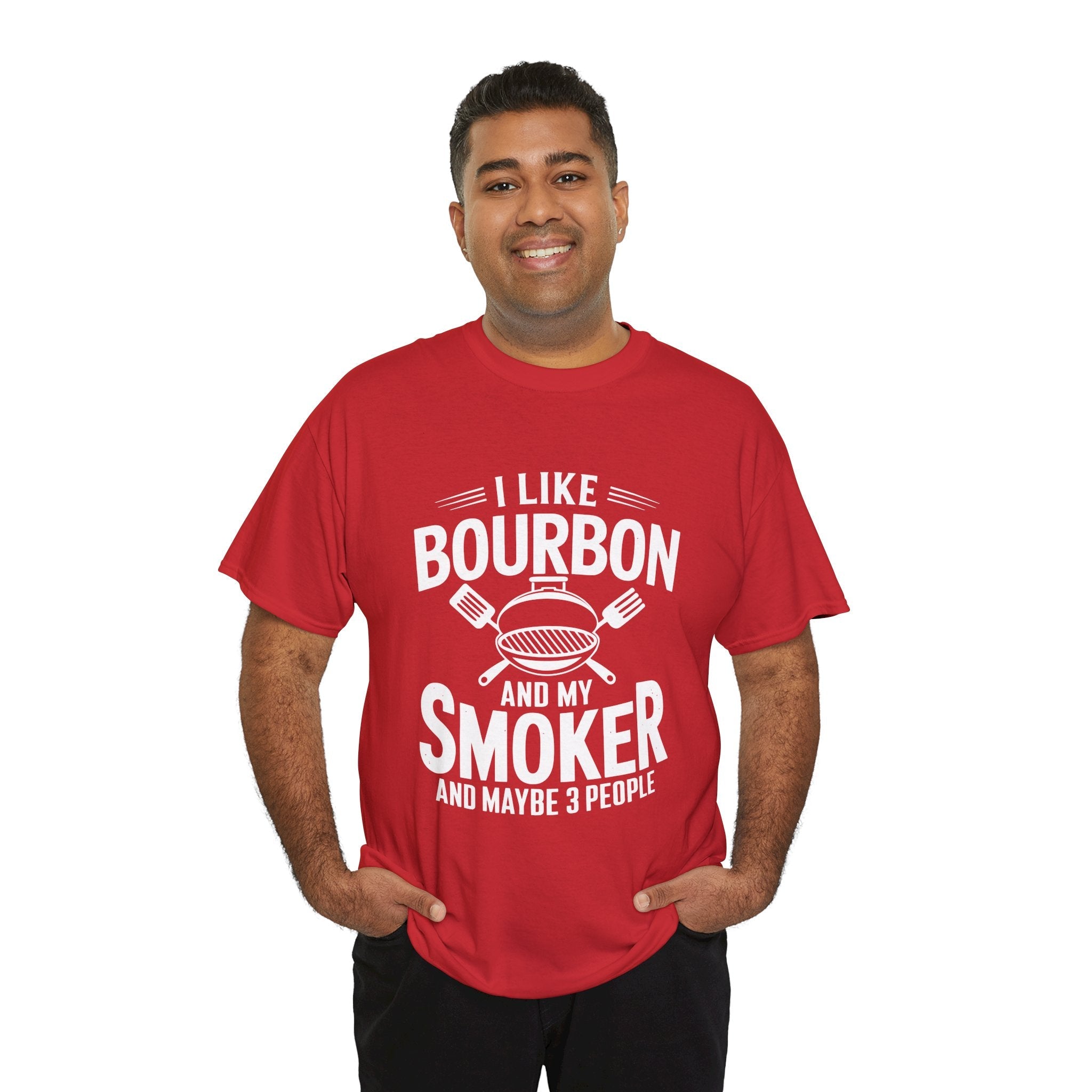 Bourbon Smoker Funny BBQ T- Shirt Printify