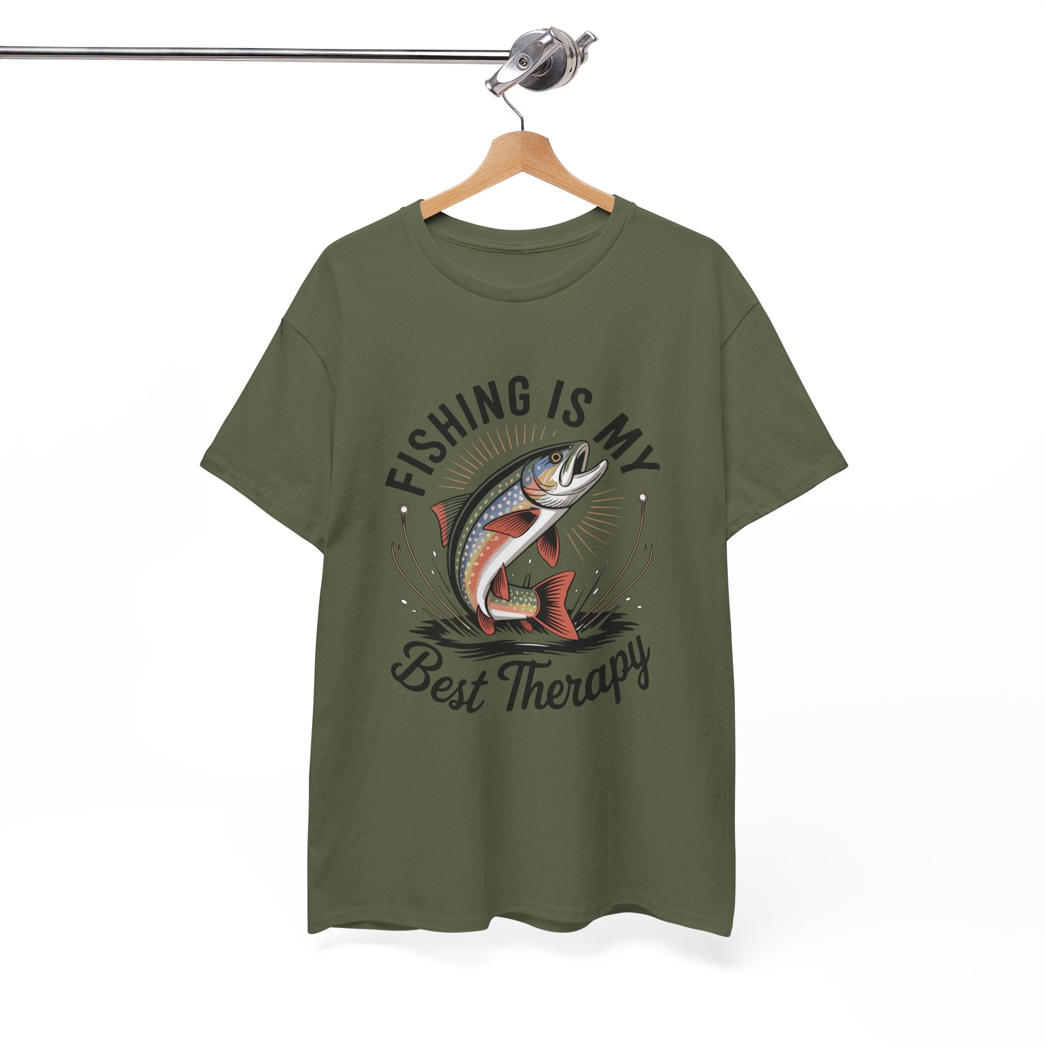 Fishing Is My Best Therapy Unisex T- Shirt Printify