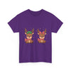 Festive Reindeer Christmas T- Shirt Printify