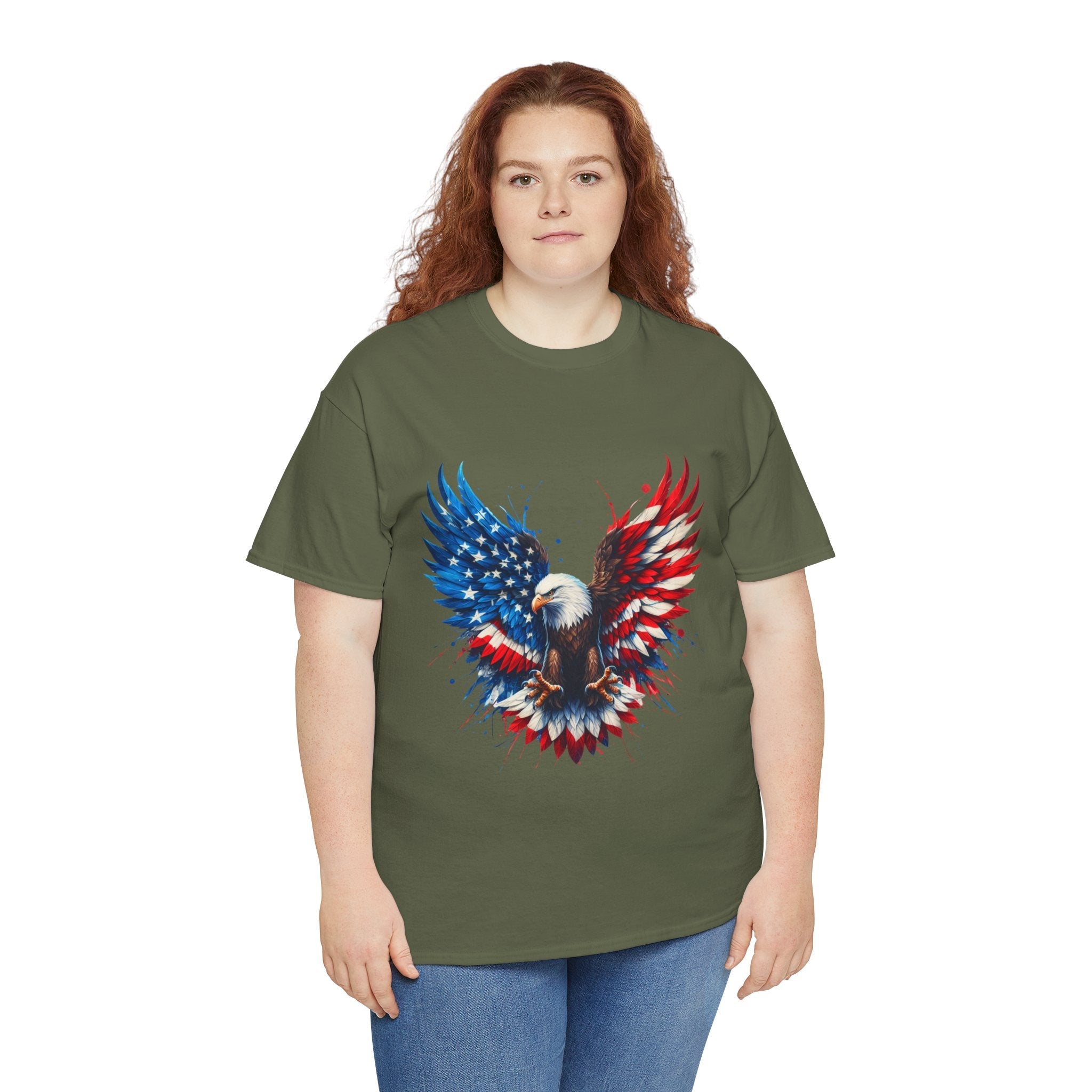 Patriotic Eagle Unisex T- Shirt Printify