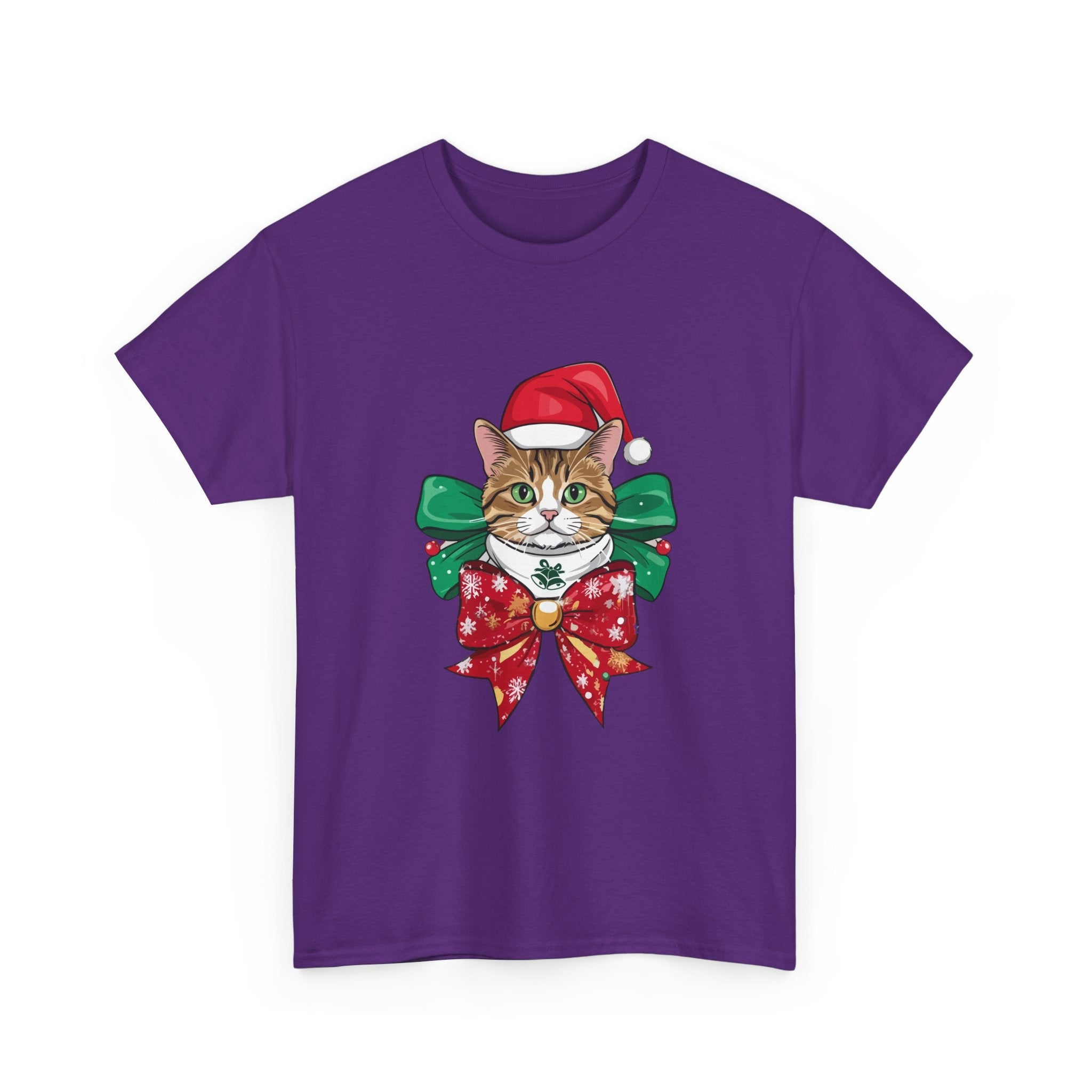 Christmas Cat Graphic T- Shirt Printify
