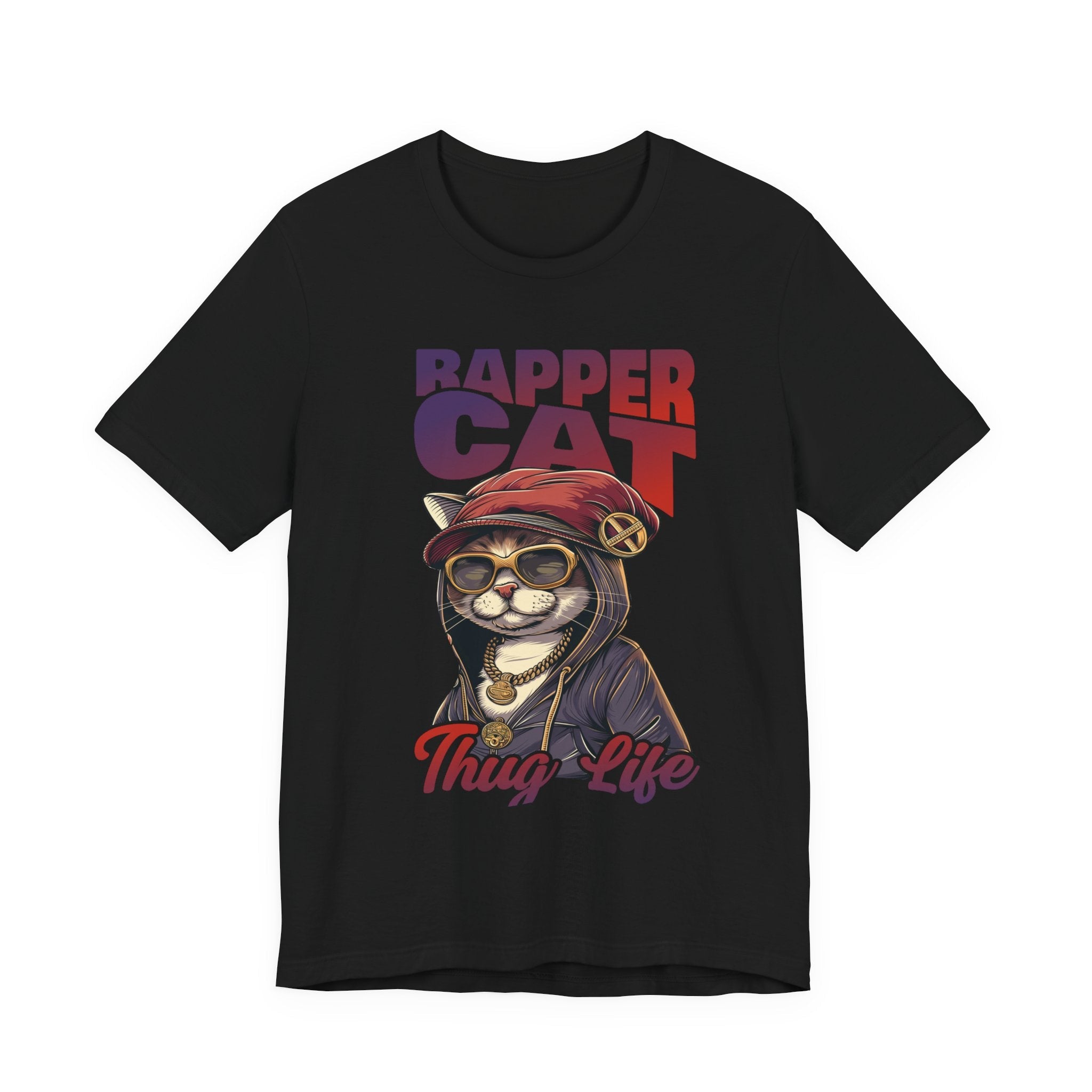 Cool Cat Rapper Graphic T- Shirt Printify
