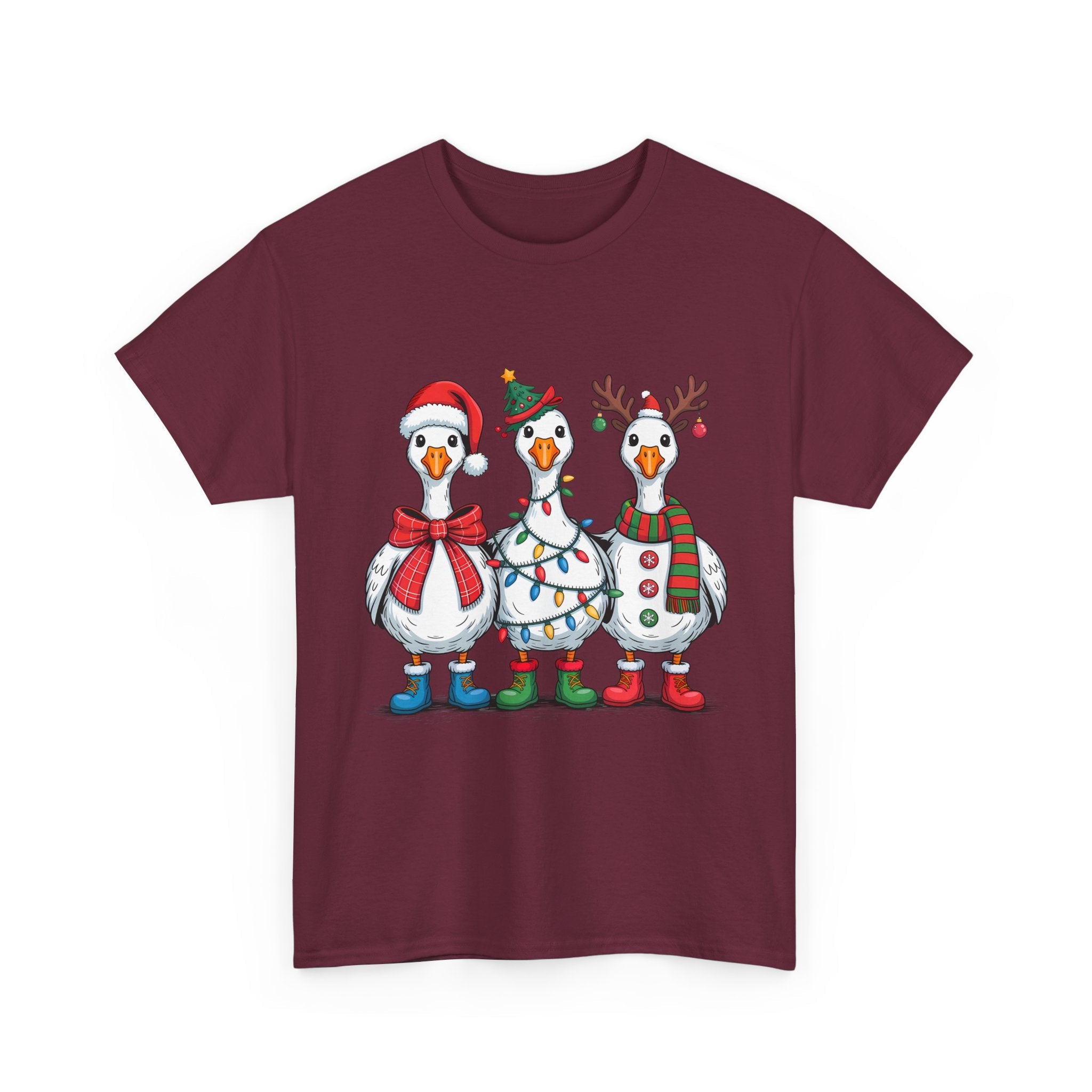 Cute Christmas Goose T-Shirt Printify