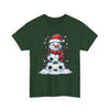 Christmas Snowman Soccer T-Shirt Printify