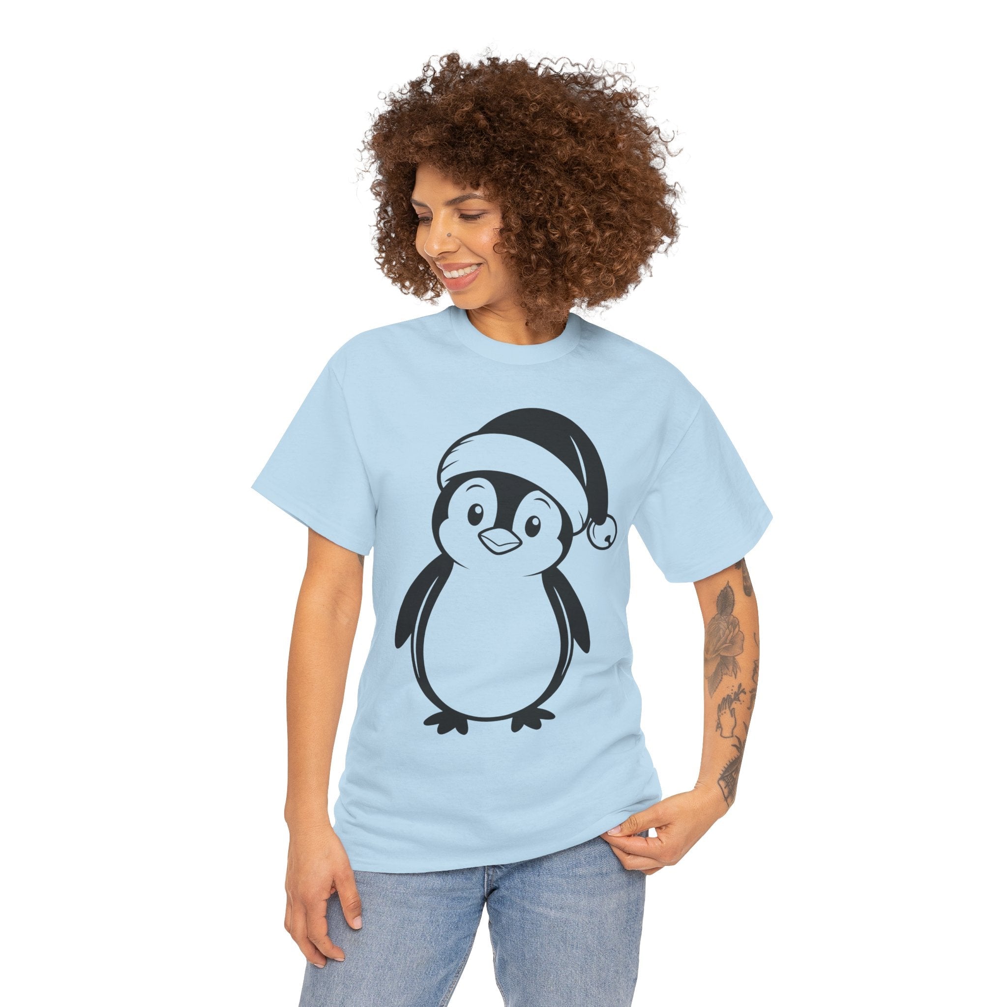 Cute Penguin Christmas Unisex T-Shirt Printify