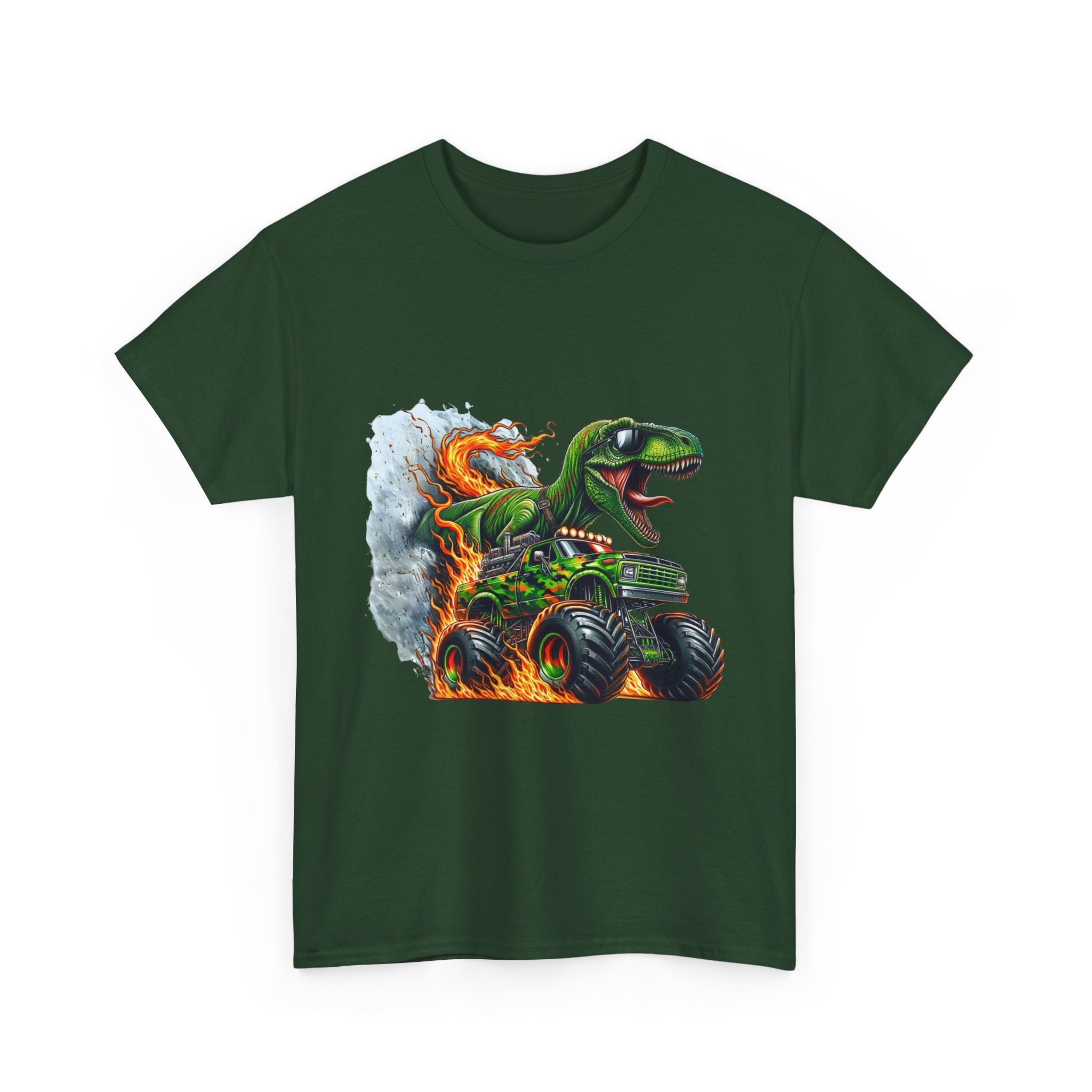 Kids' Dinosaur Monster Truck  Graphic T- Shirt Printify