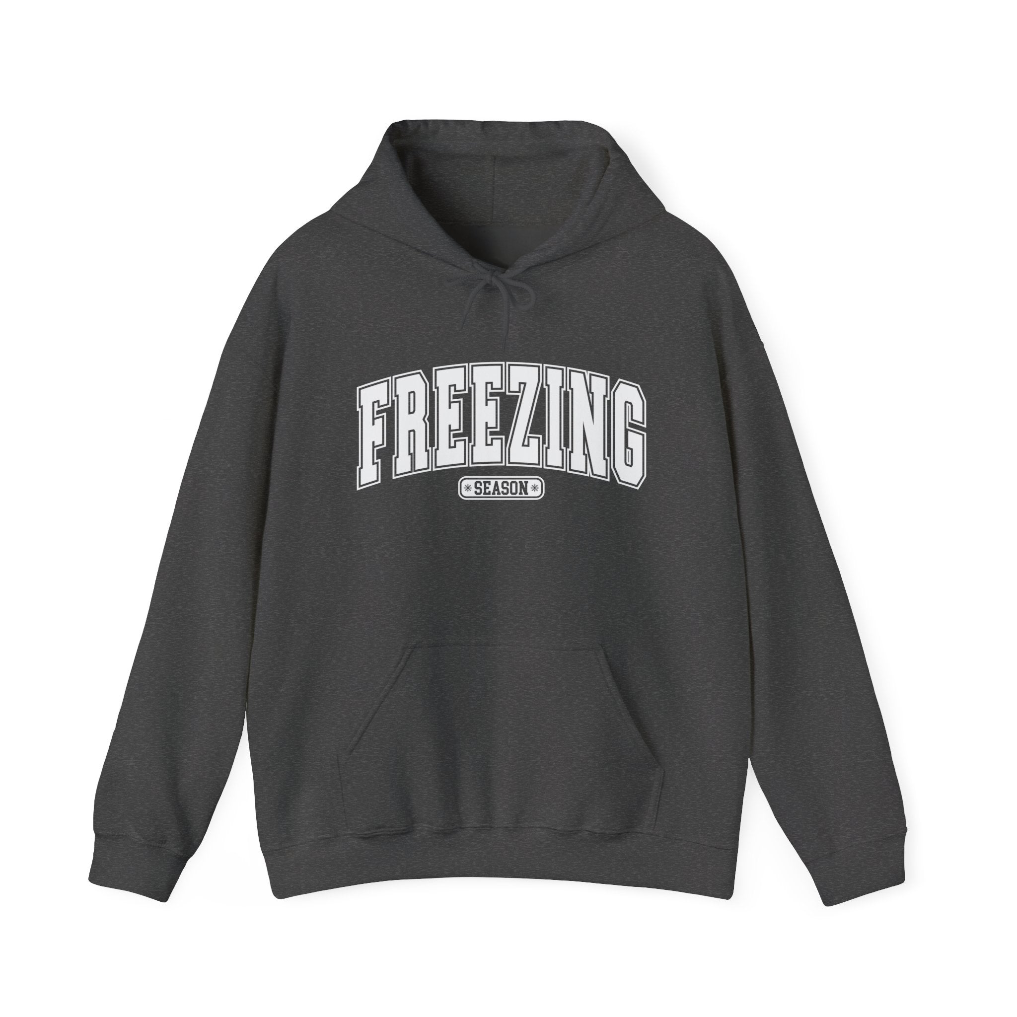 Cozy Winter Freezing Graphic Hoodie Printify