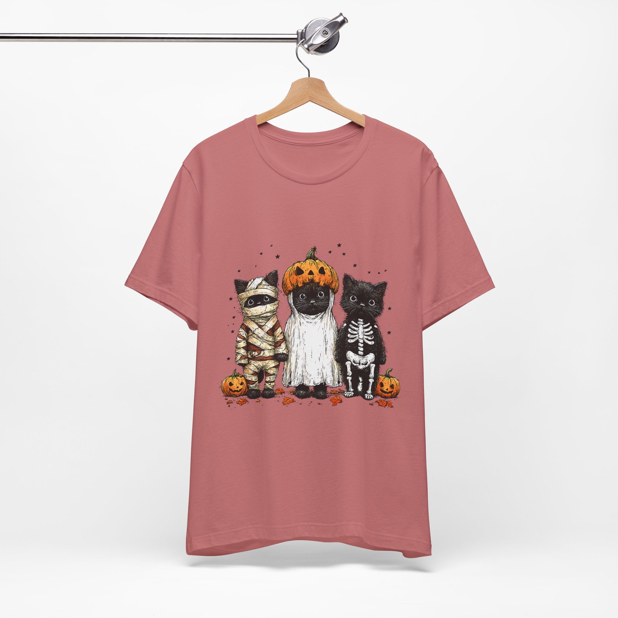 Halloween Spooky Cats Graphic T-Shirt Printify