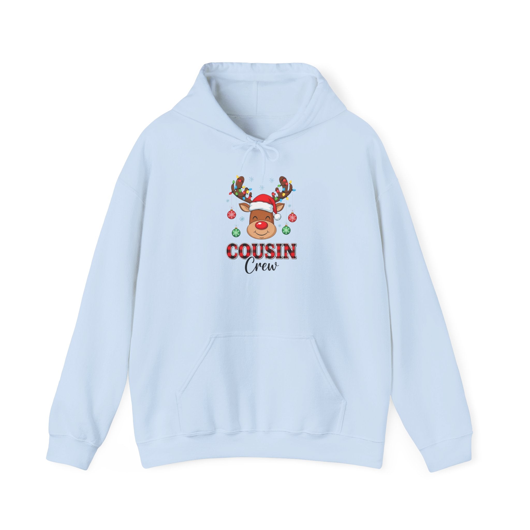 Cousin Crew Reindeer Hoodie Printify