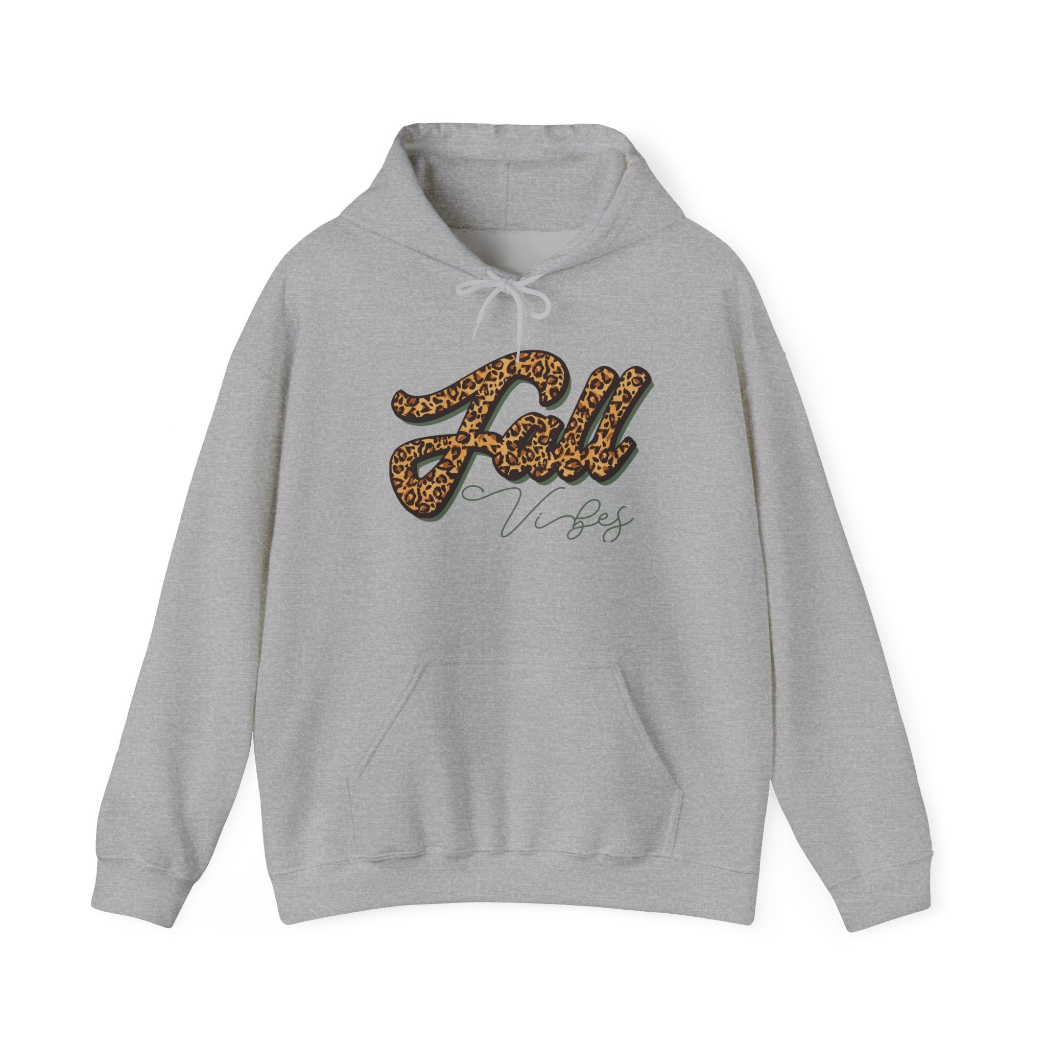 Fall Vibes Leopard Graphic Hoodie Printify