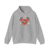 Cute Reindeer Face Hoodie Printify