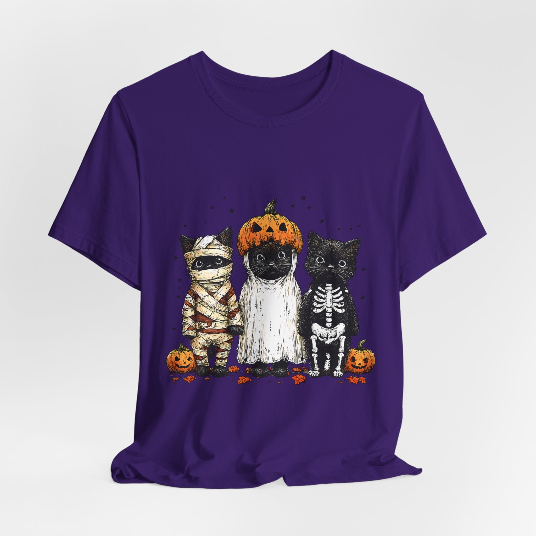 Halloween Spooky Cats Graphic T-Shirt Printify