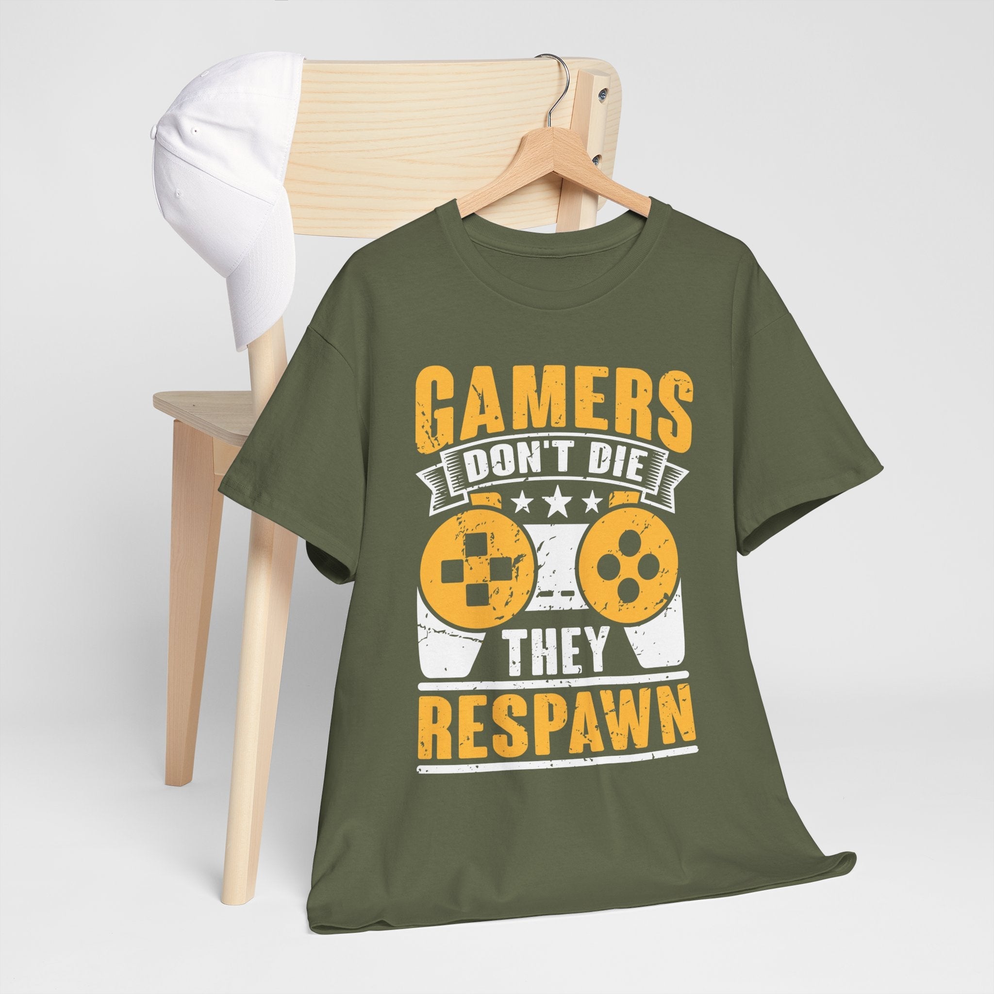 Gamers Don’t Die, They Respawn Unisex T-Shirt Printify