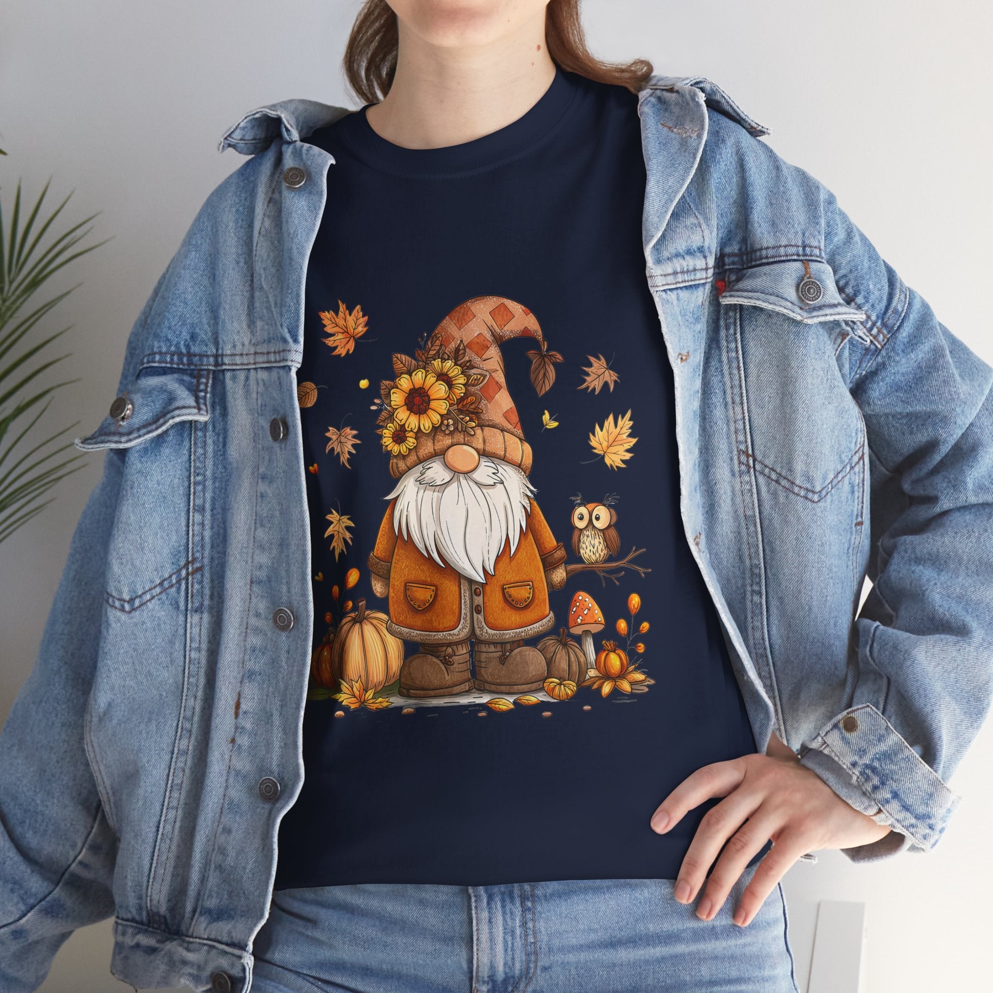 Fall Gnome Retro Unisex T- Shirt Printify