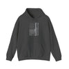 Distressed American Flag Hoodie Printify