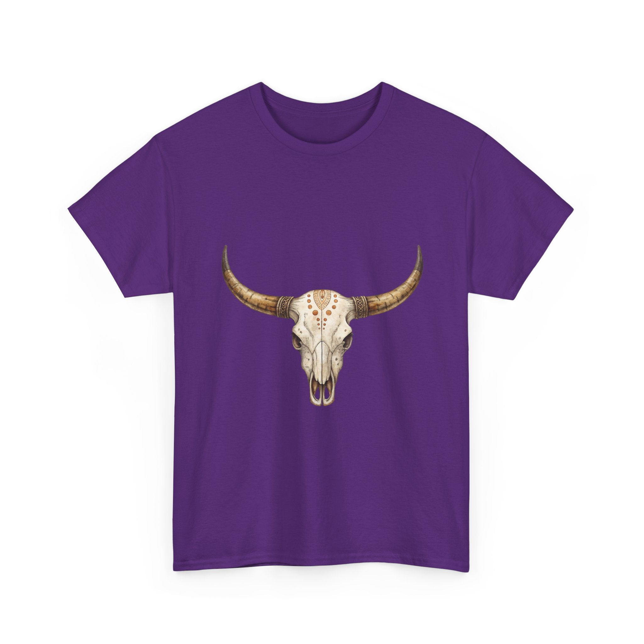 Bull Skull Western Graphic T-Shirt Printify