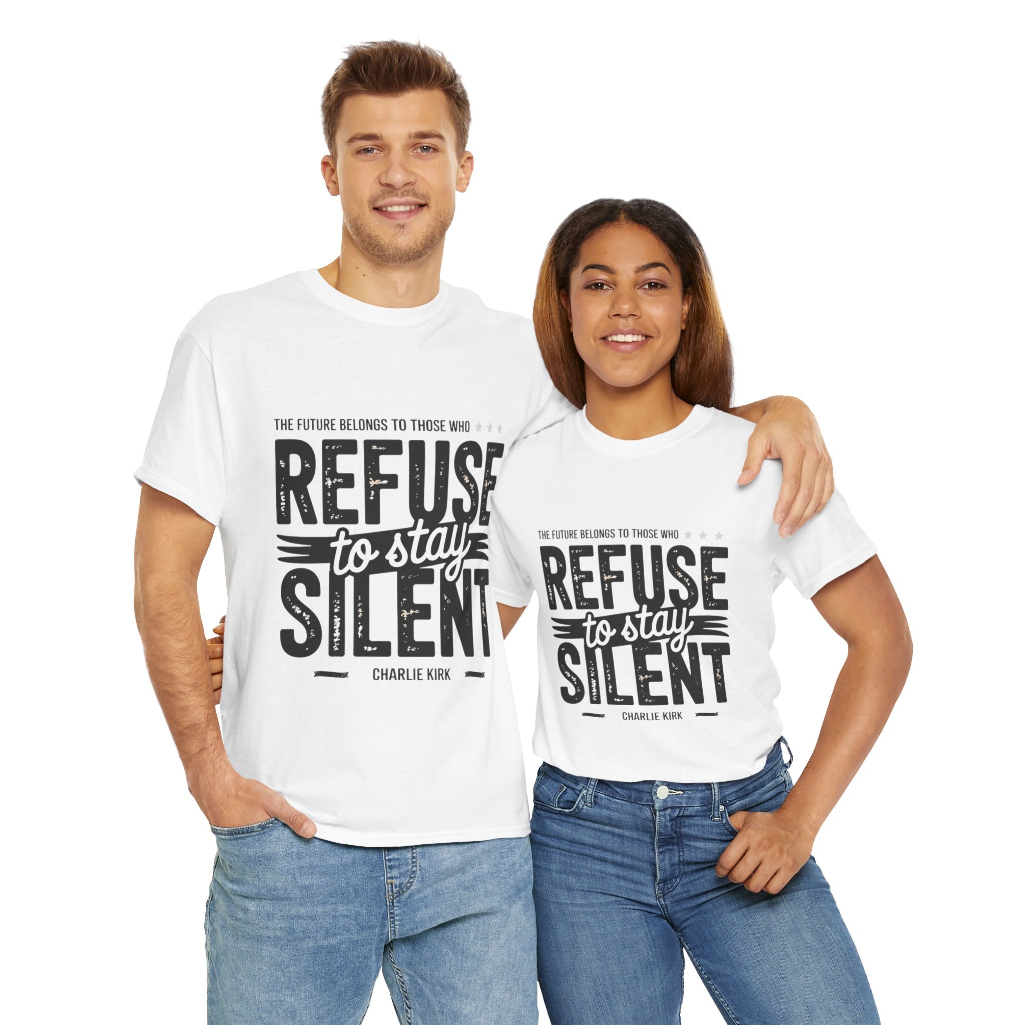 Refuse to Stay Silent Graphic T-Shirt Printify