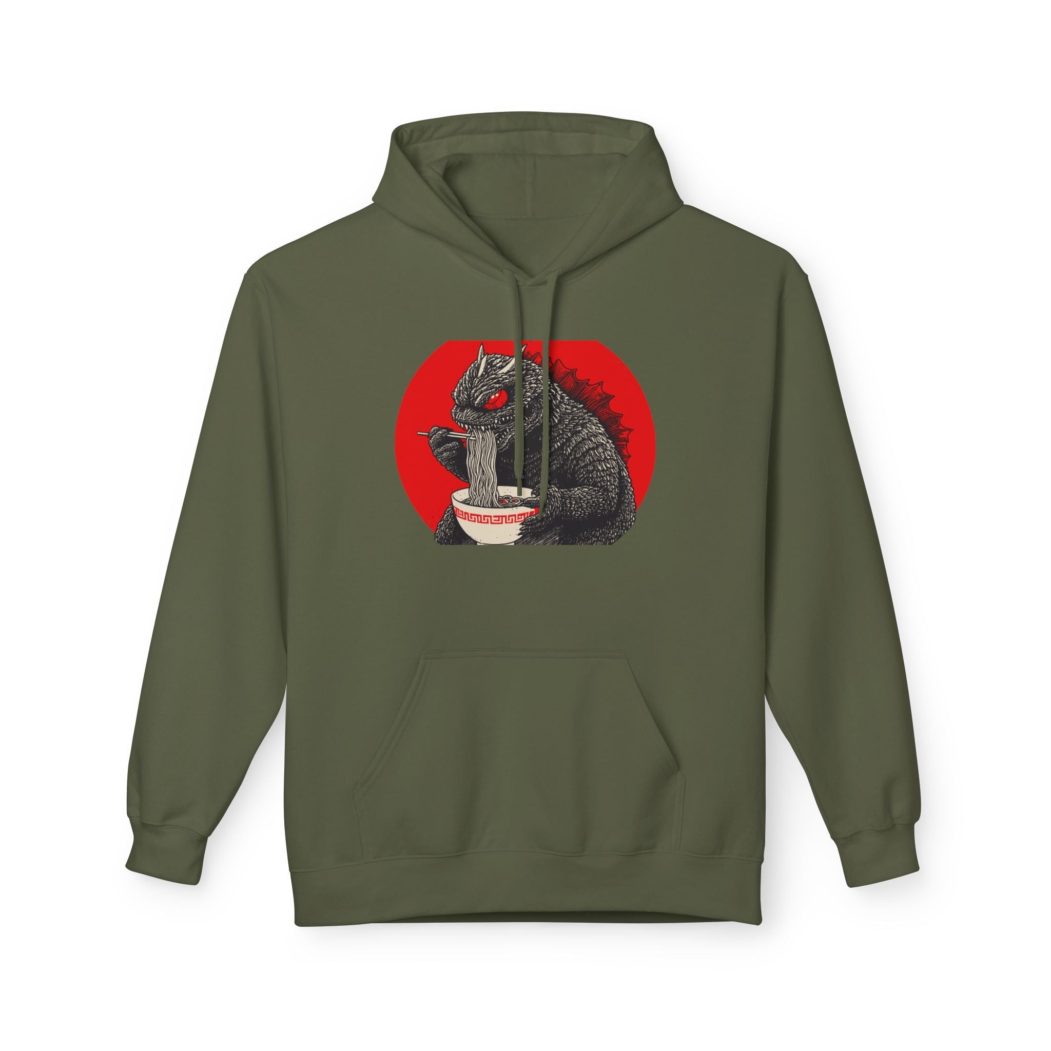 Godzilla Ramen Graphic Hoodie Printify