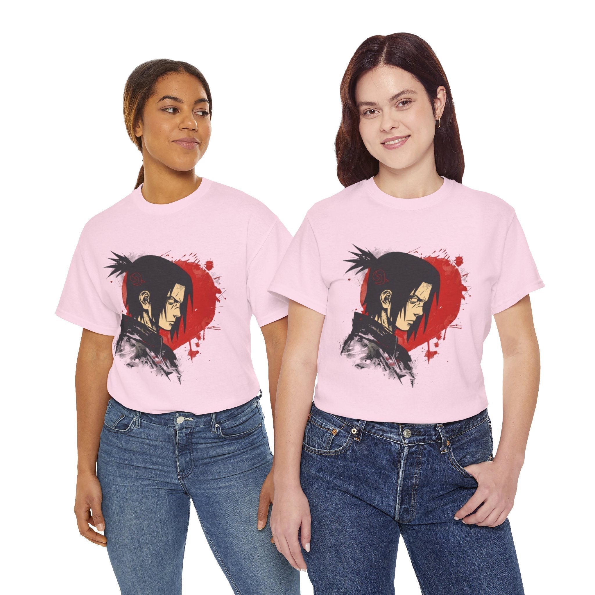 Samurai Shadow Anime Graphic T- Shirt Printify